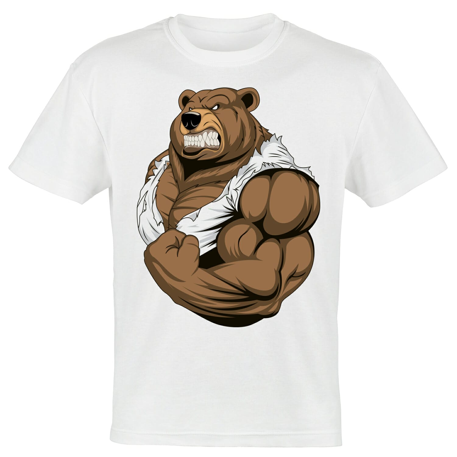 Bulky Bear T shirt Design