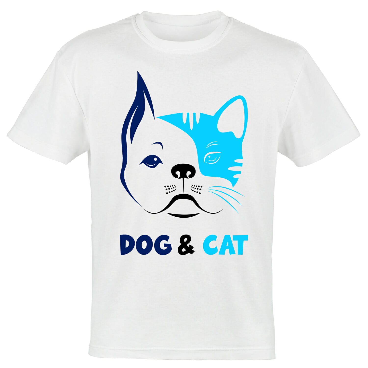 Dog Cat T shirt design