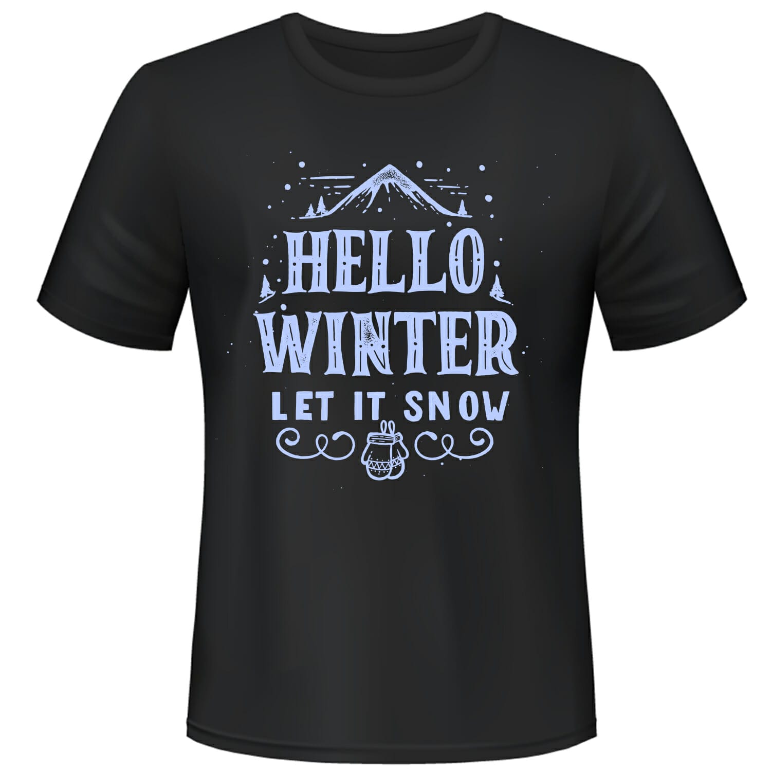 Hello winter let it snow Christmas t shirt design