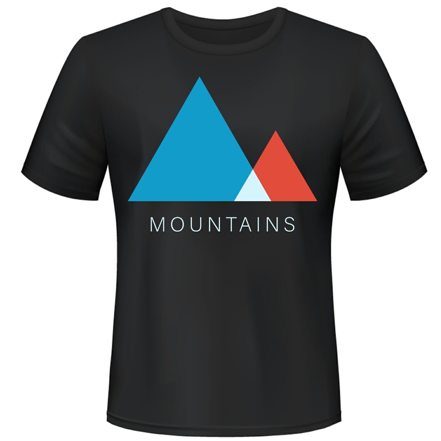Mountains T shirt Design