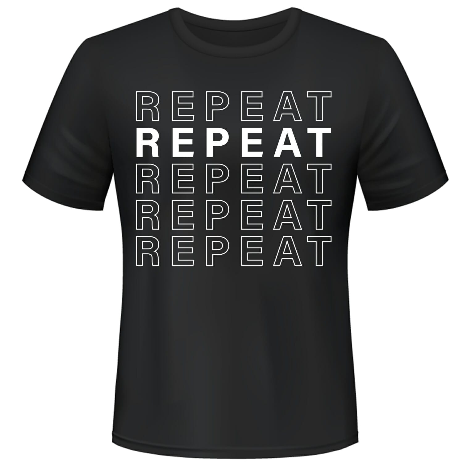 Repeat Cascade Style T-shirt Design