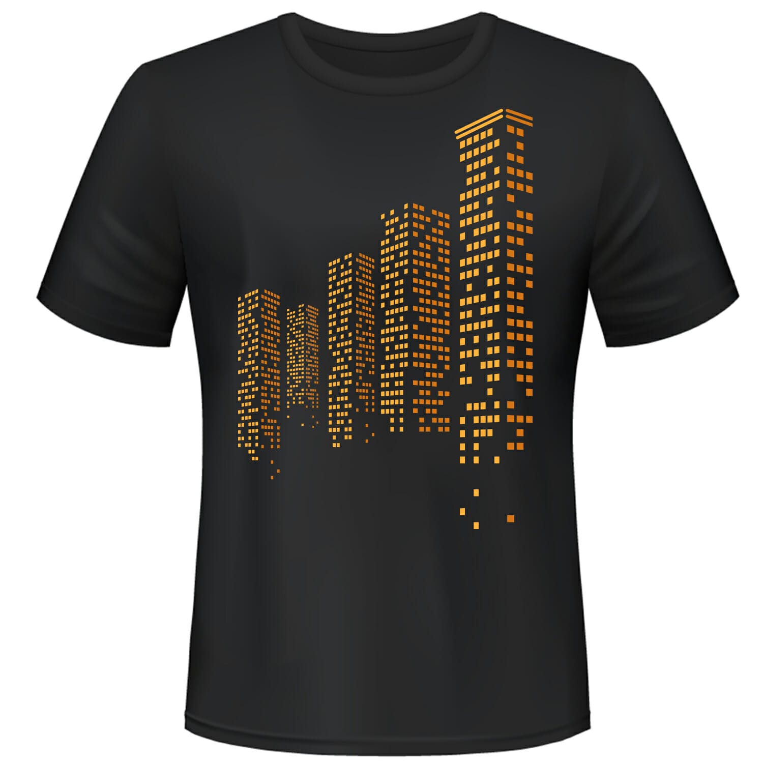 Shinning Buildings T shirt Design