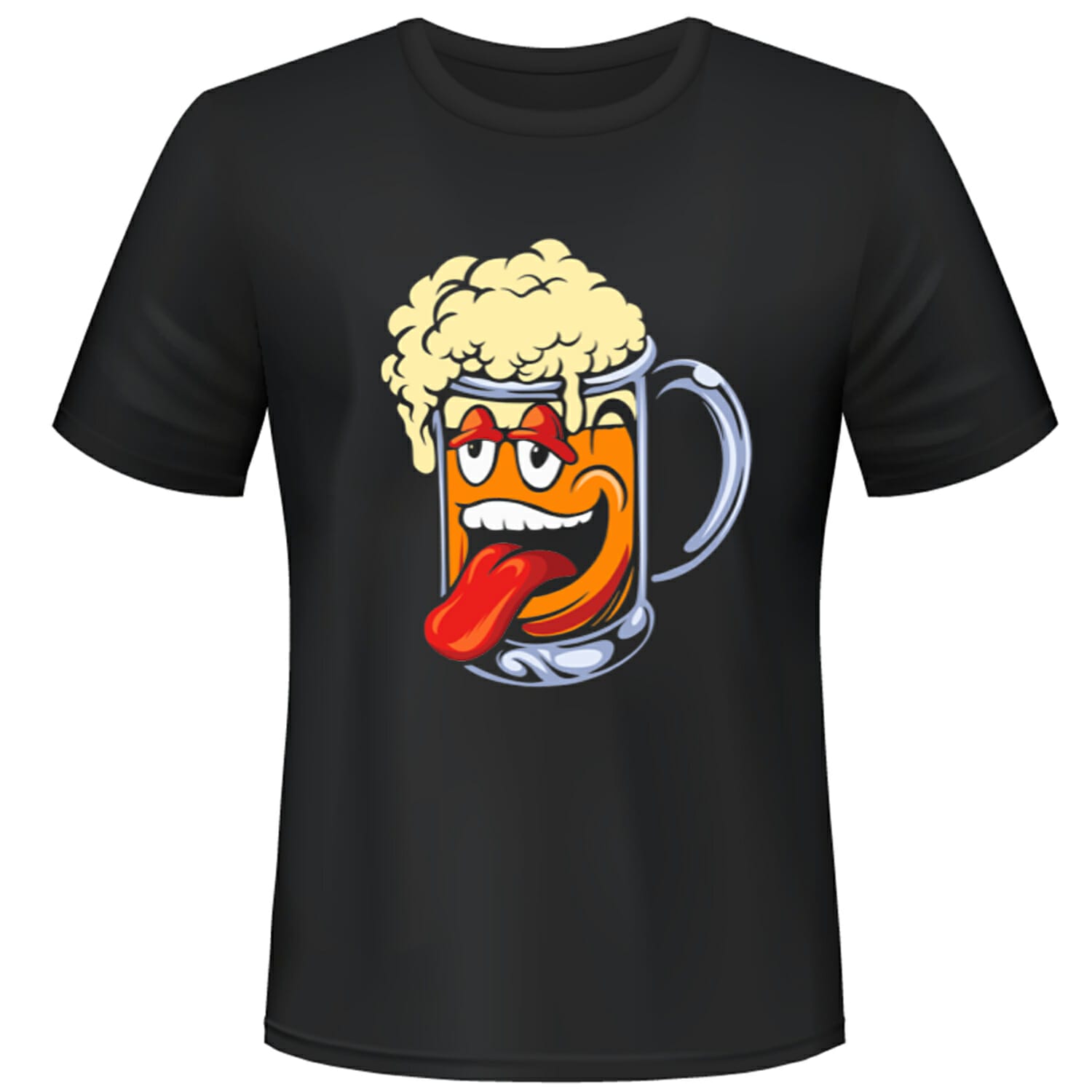 Beer Mug Funny T-shirt Design