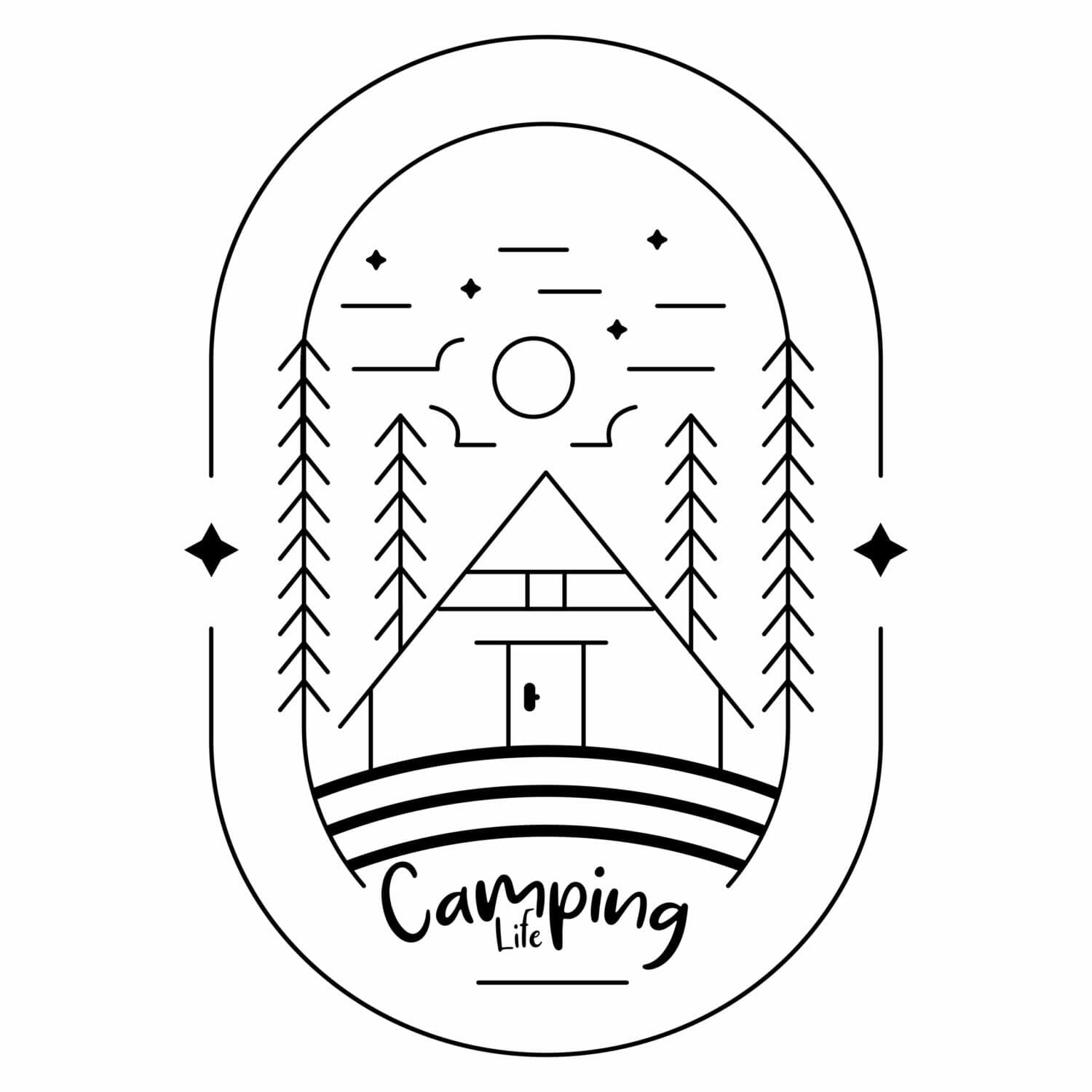 camping-life-tshirt-design