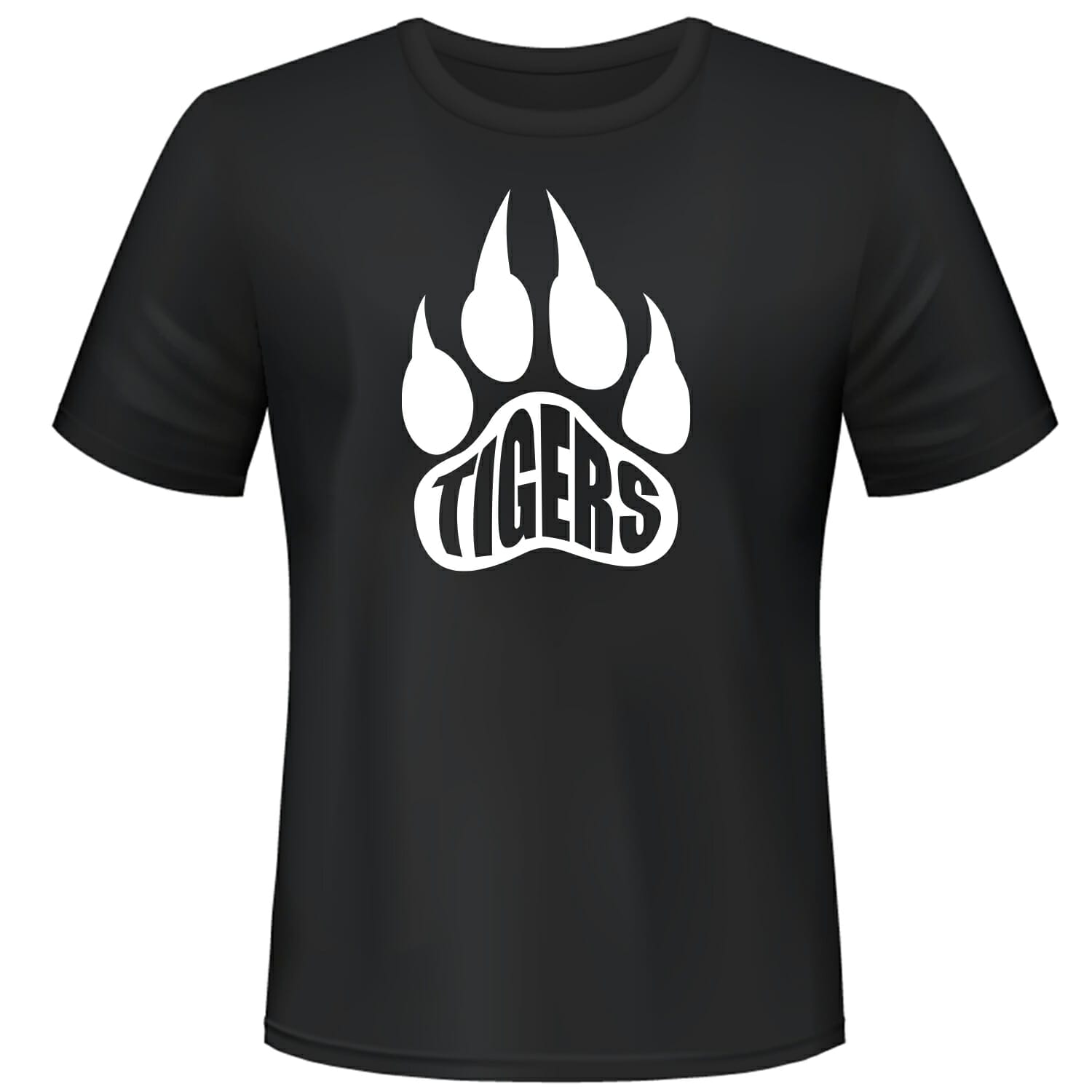 Tigers Team logo T shirt design