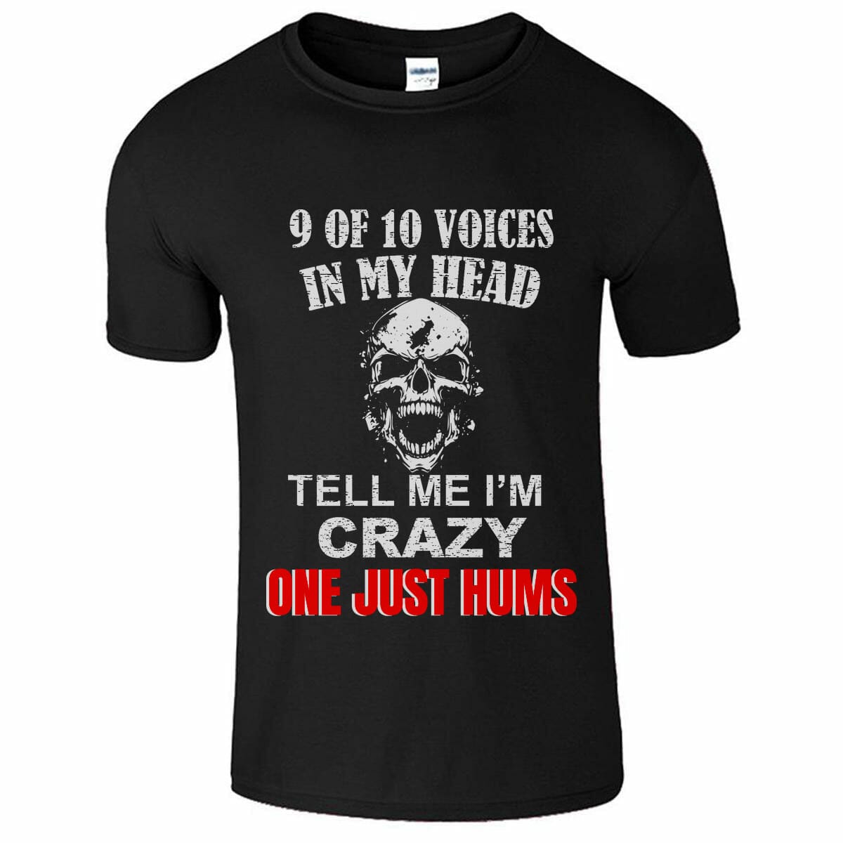 9 Of 10 Voices In My Head Funny T-Shirt Design