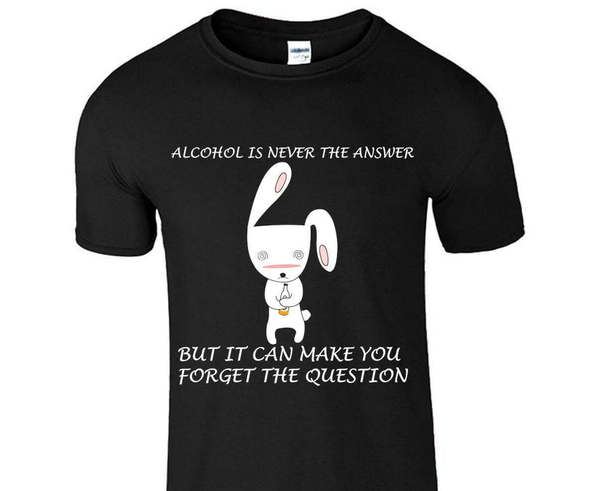 A Drunk Dog Funny T-shirt Design