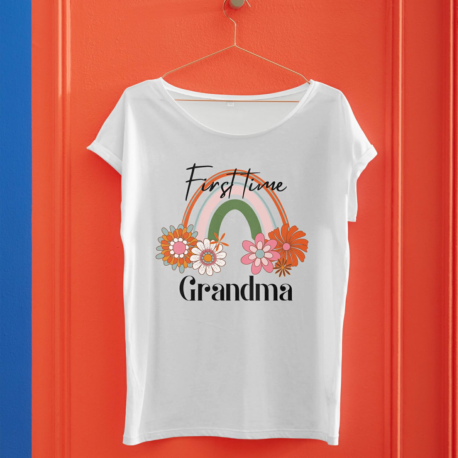 First Time Grandma Tshirt Design