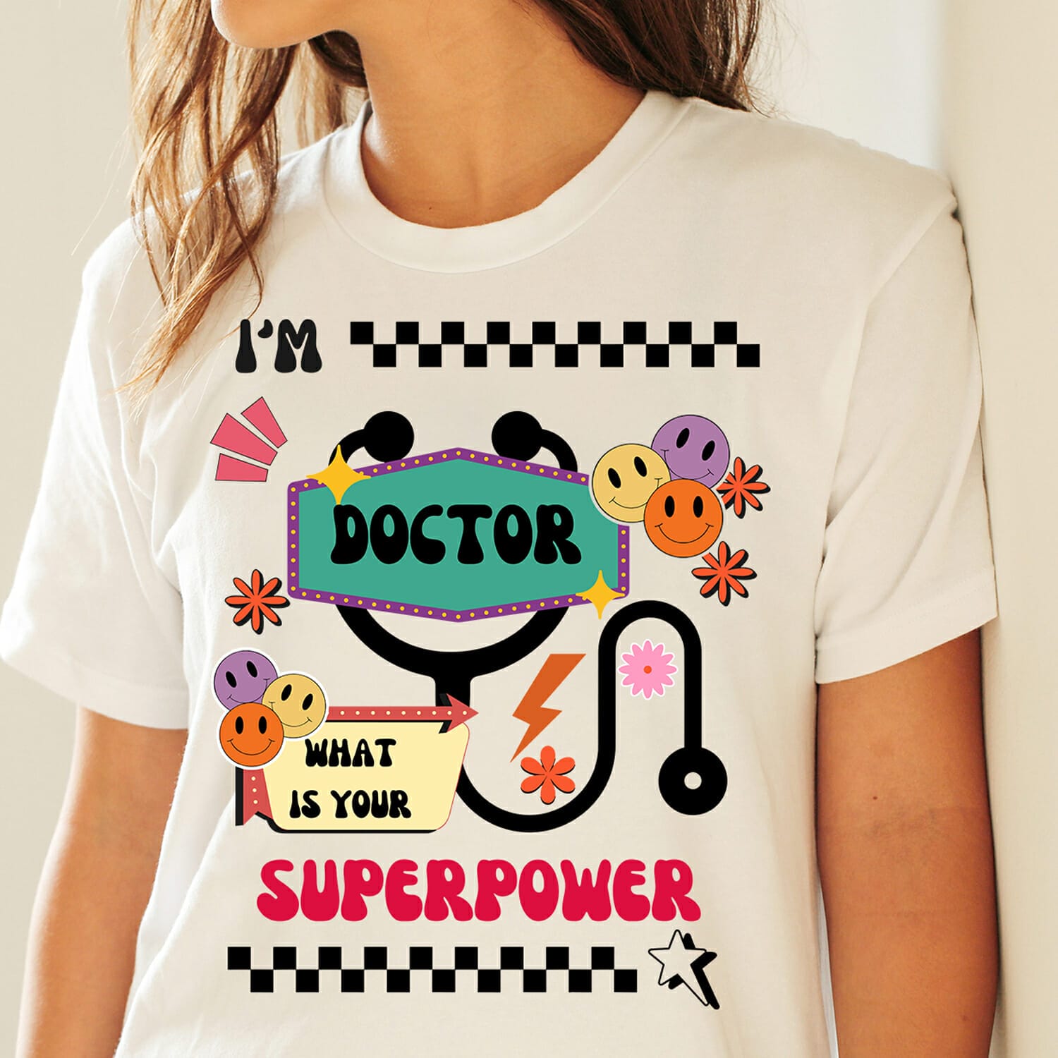I am a Doctor what is your superpower - Groovy T-shirt Design