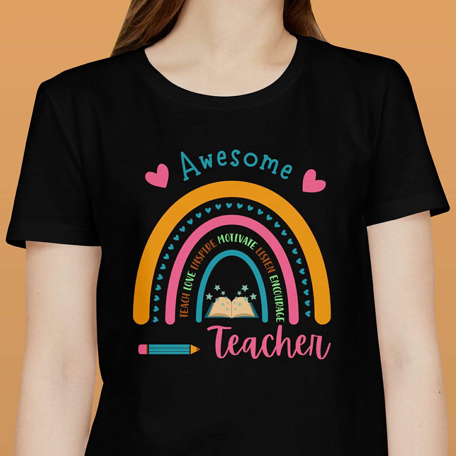 Awesome Teacher T-shirt Design