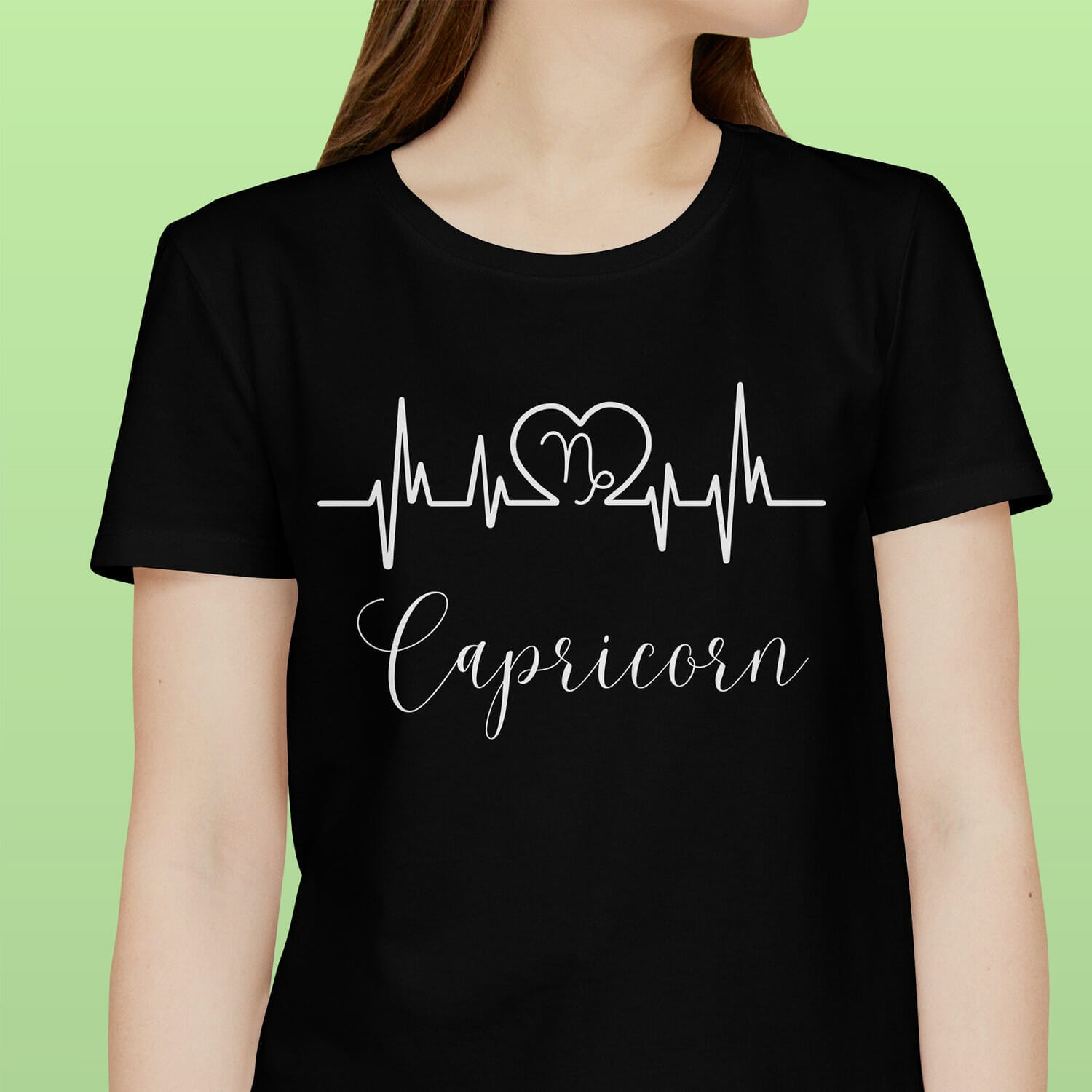 Capricorn Zodiac T-Shirt Design For Women