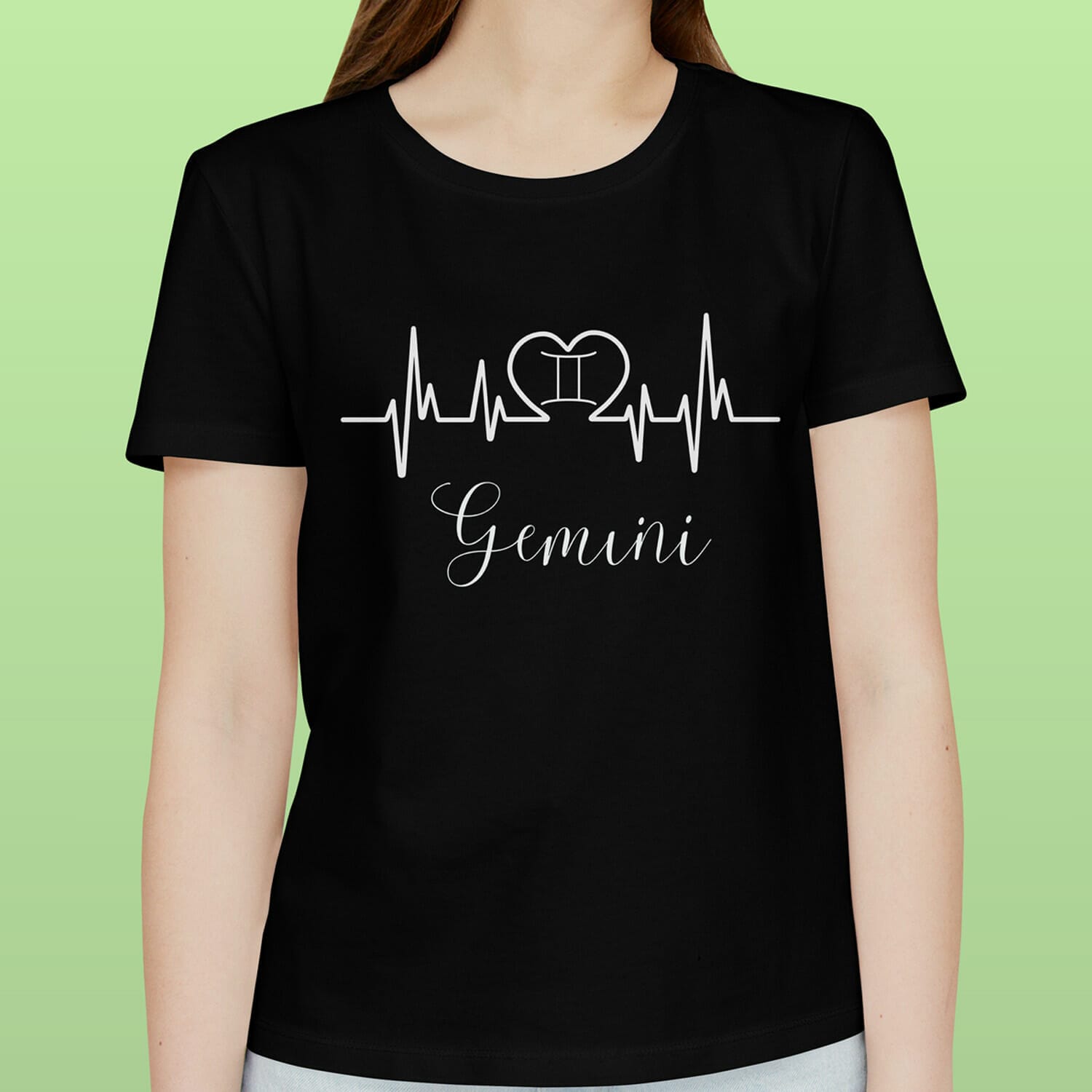 Gemini Zodiac T-Shirt Design For Women.