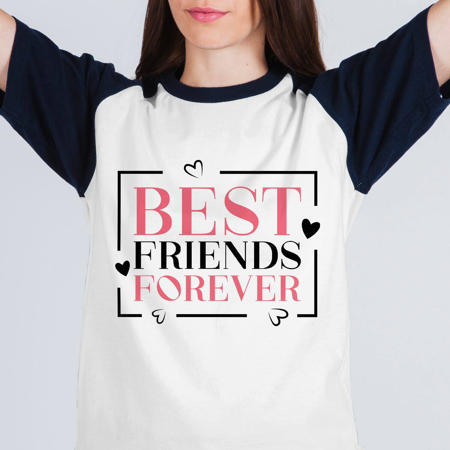 Best friends forever tshirt design