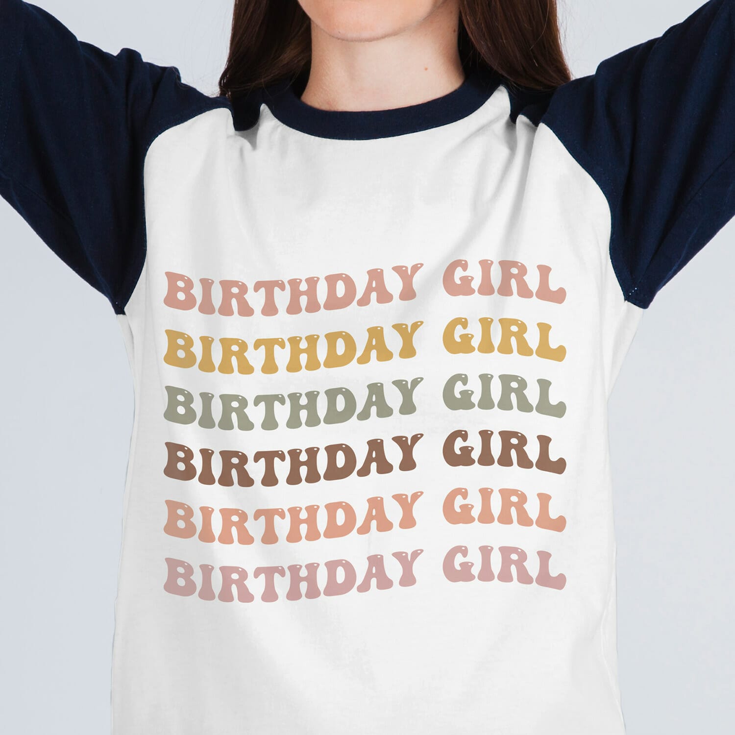 Birthday Girl Retro Style Tshirt Design