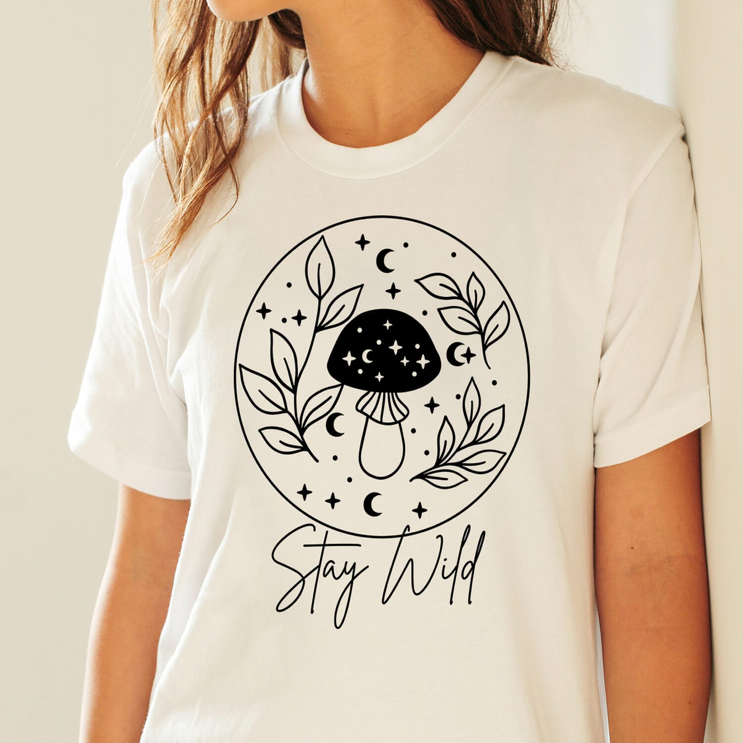 Boho Inspirational stay wild T-shirt Design