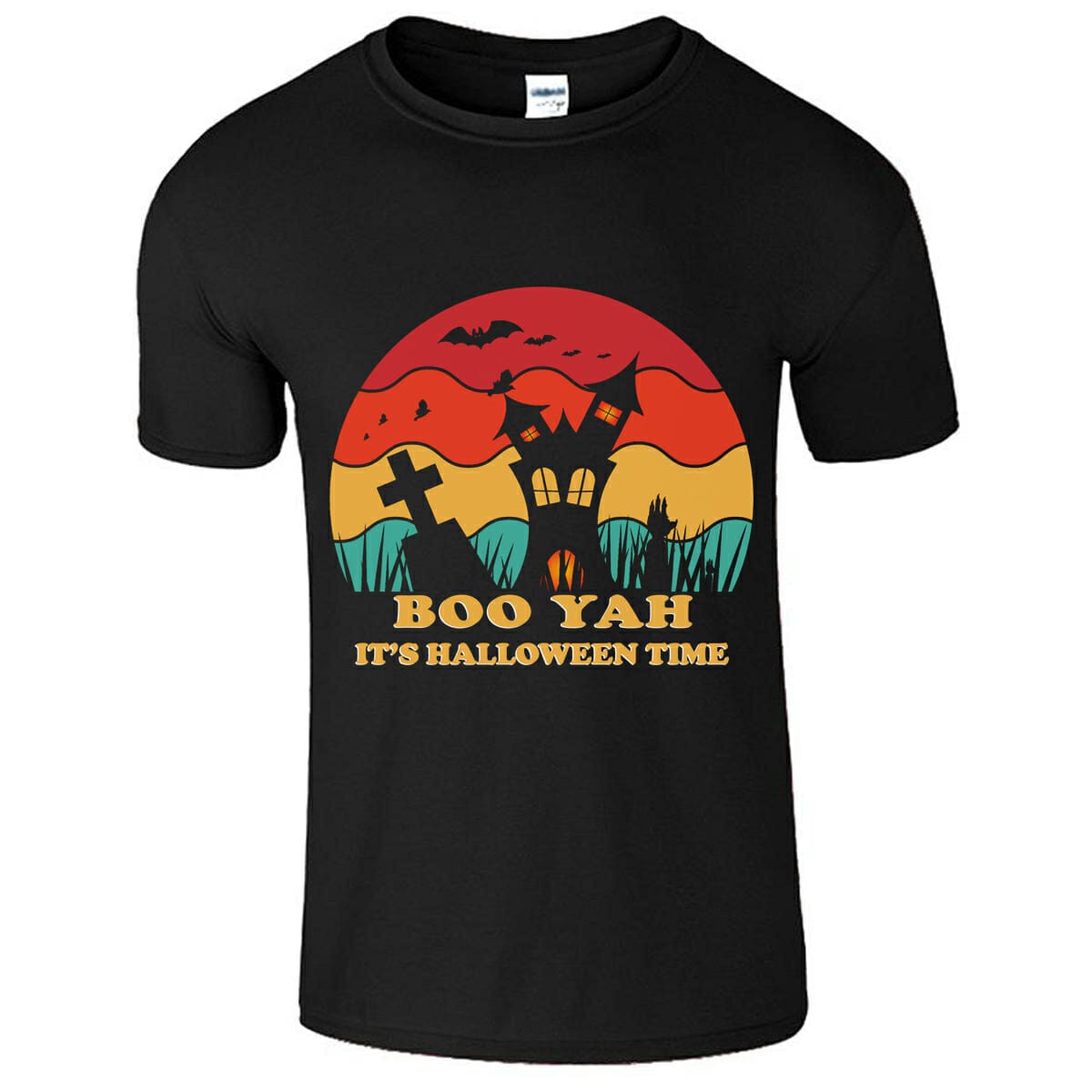 Boo Yah It's Halloween Time T-Shirt Design