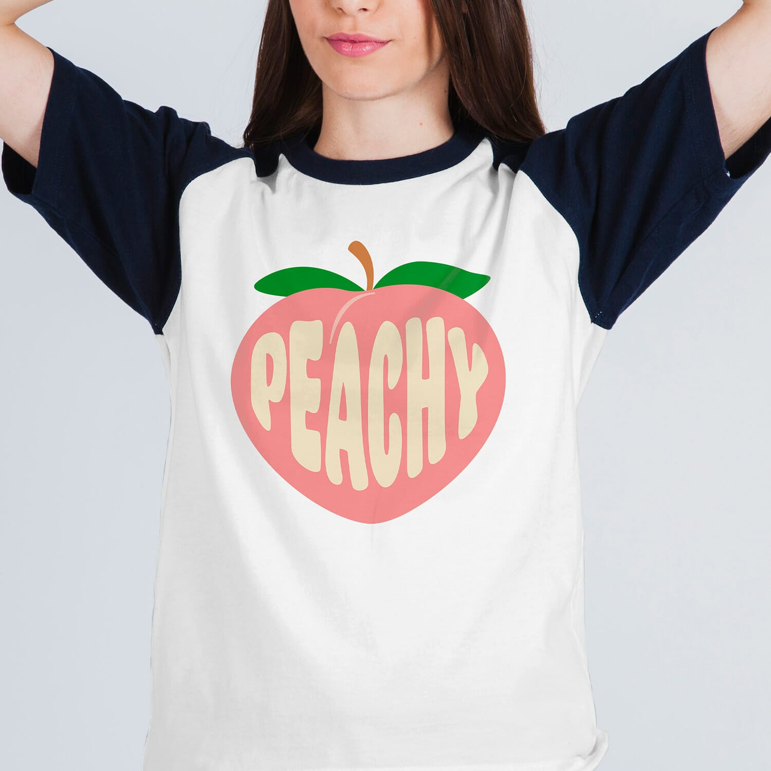 Peachy tshirt design For Girls