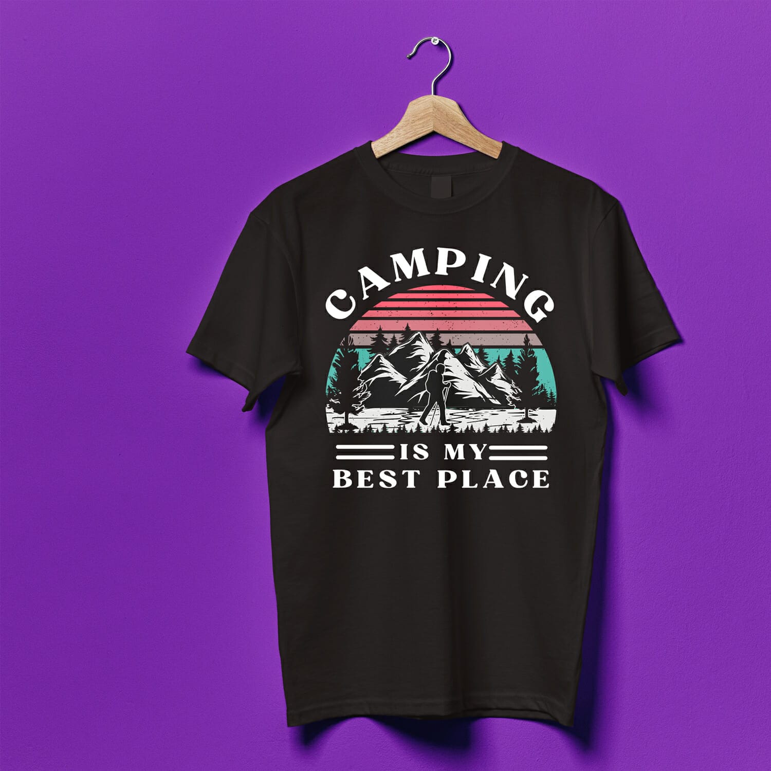 Camping is my best Place T-shirt design