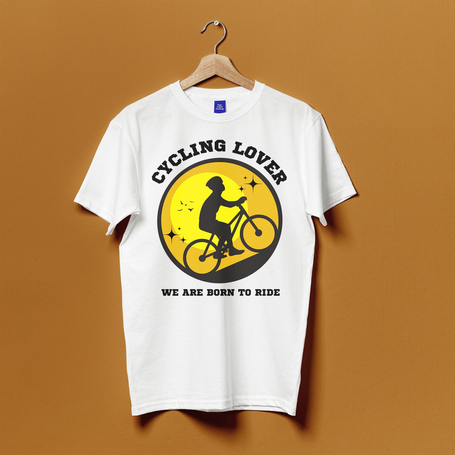 Cycling lover we are born to ride T-shirt design