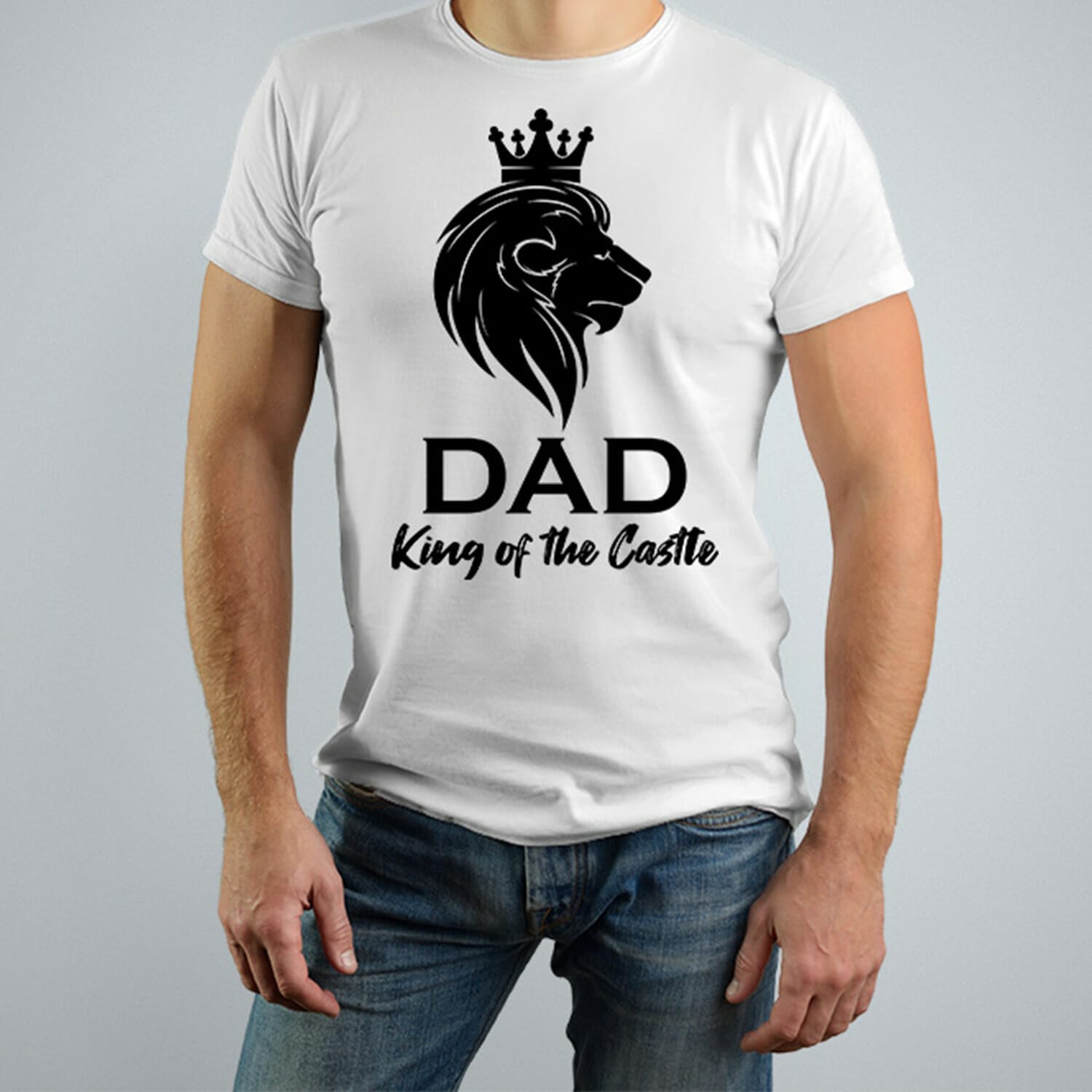 Dad king of the castle tshirt design