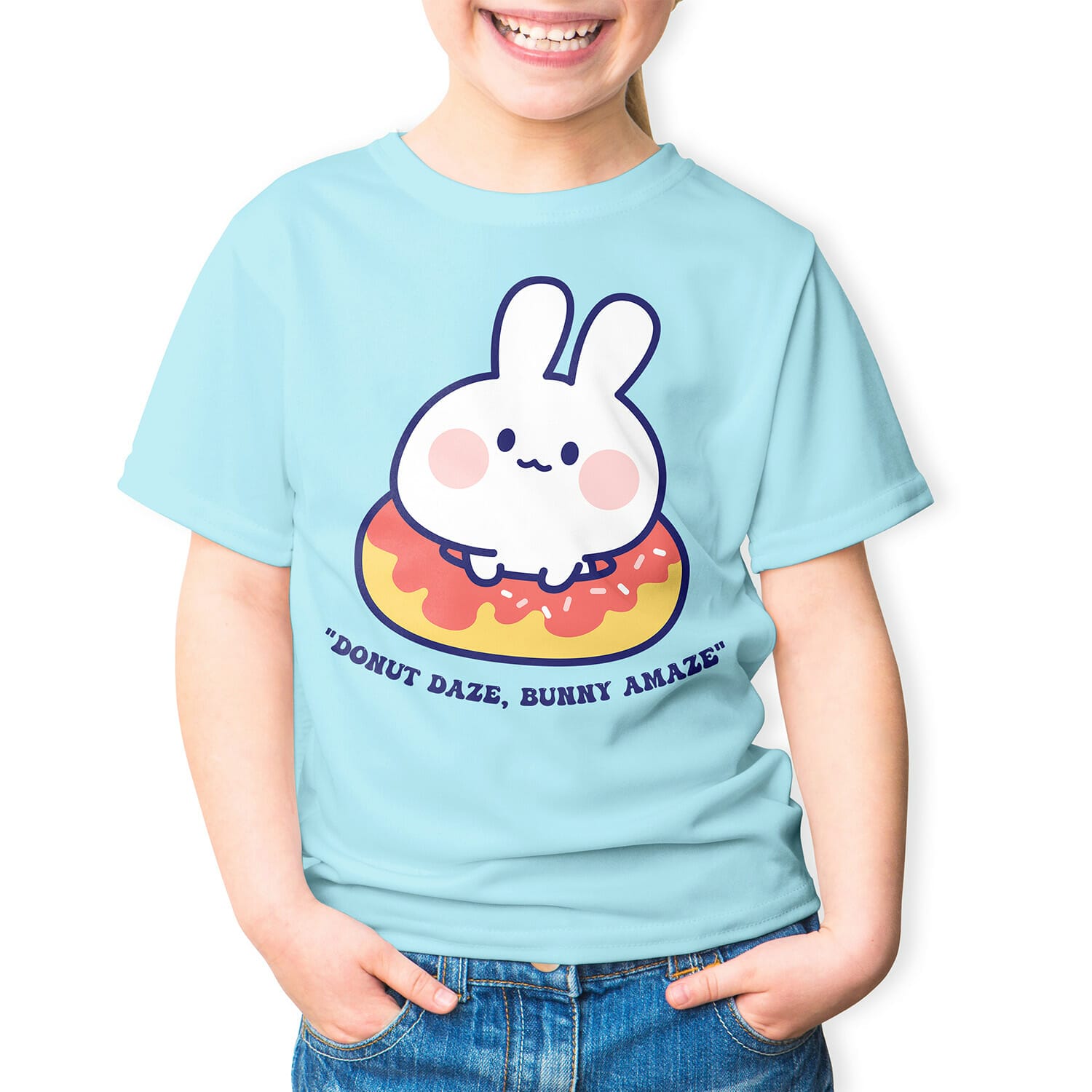 Donut Daze, Bunny Amaze Kids Tshirt Design