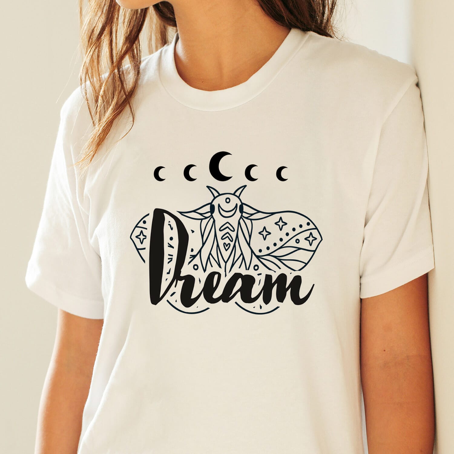 Boho Butterfly Dream T-shirt Design for women