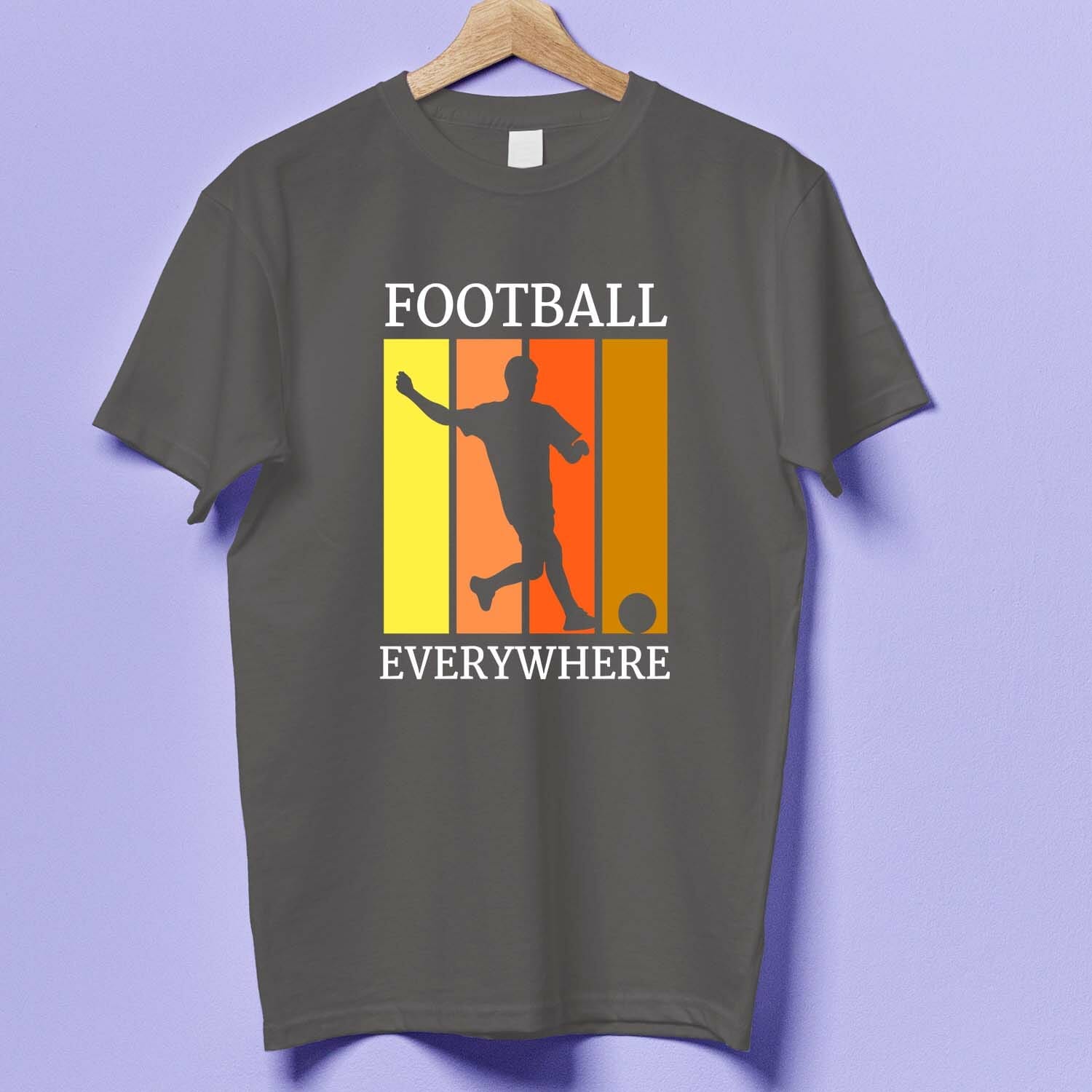 Football Everywhere Vintage T-shirt Design