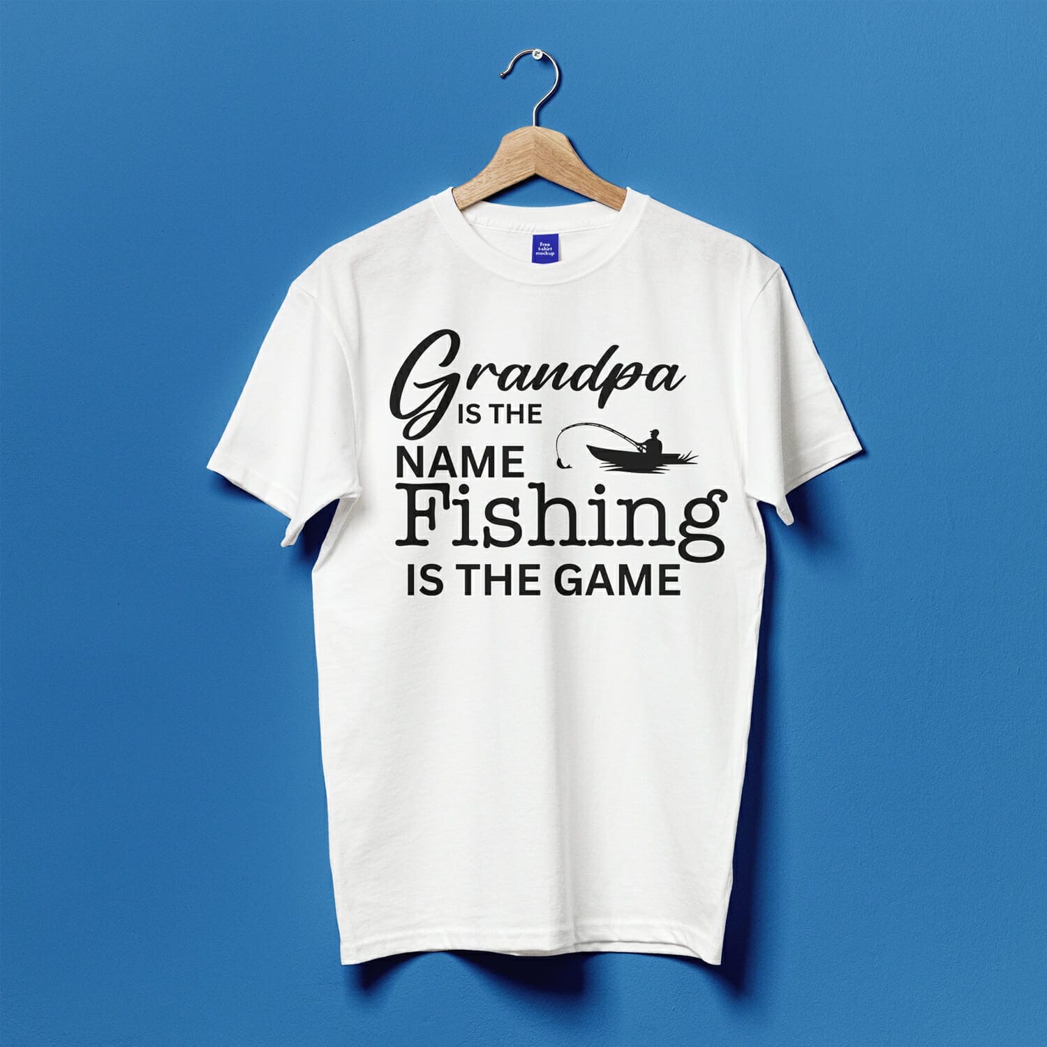 Grandpa is the name Fishing is the game funny T-shirt design