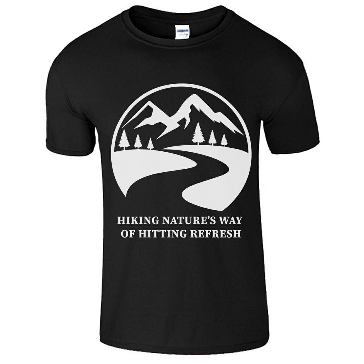 Hiking Nature's Way Of Hitting Refresh T-Shirt Design