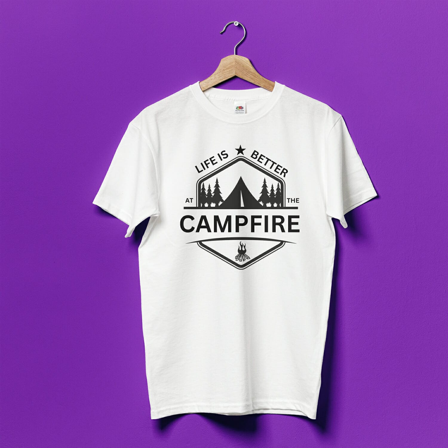 Life is better at the campfire tshirt design