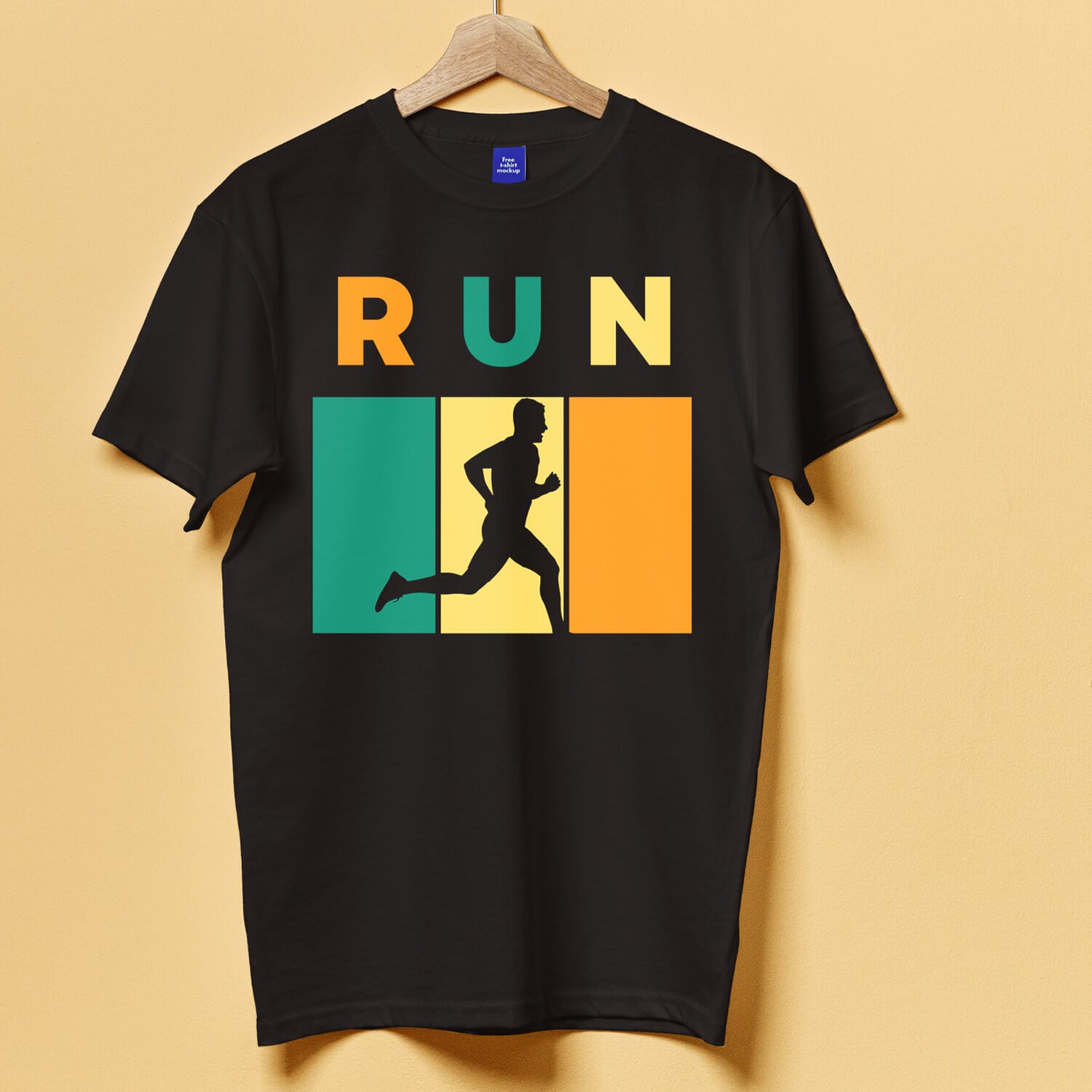Retro Vintage T-shirt Design For Running