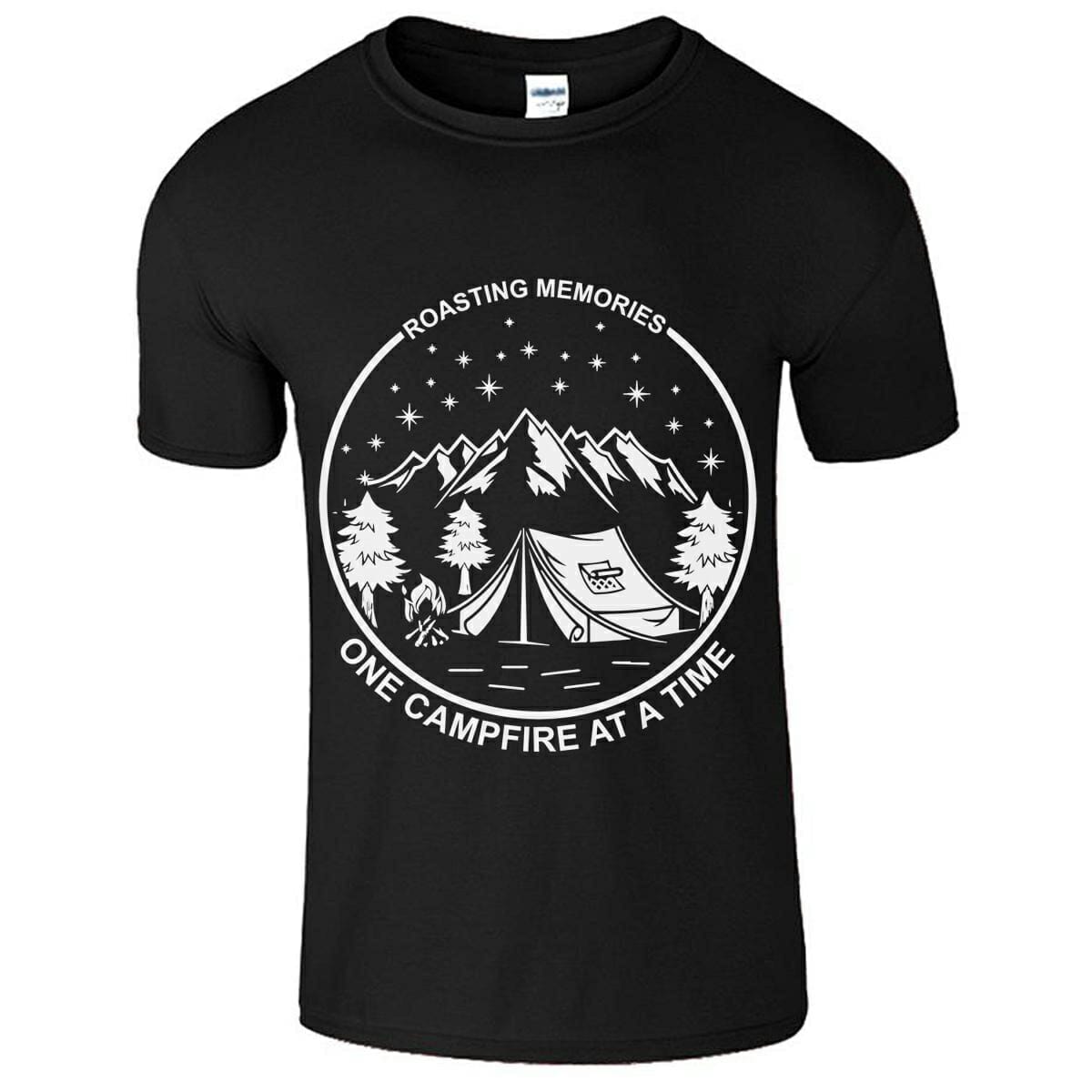 Roasting Memories One CampFire At A Time T-Shirt Design