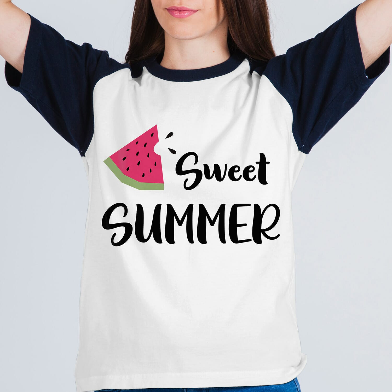Sweet Summer with Watermelon T-shirt Design