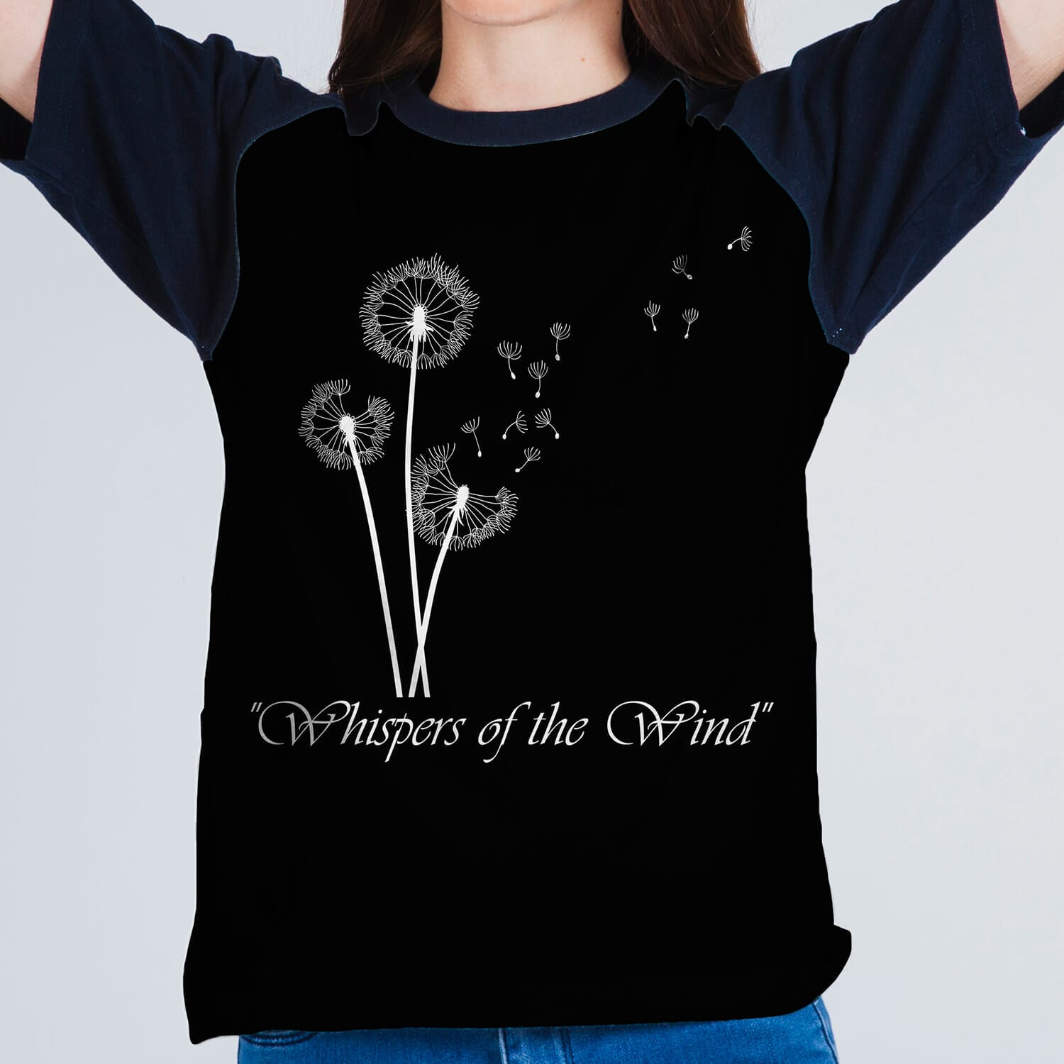 Whispers of the Winds Dandelions Tshirt design