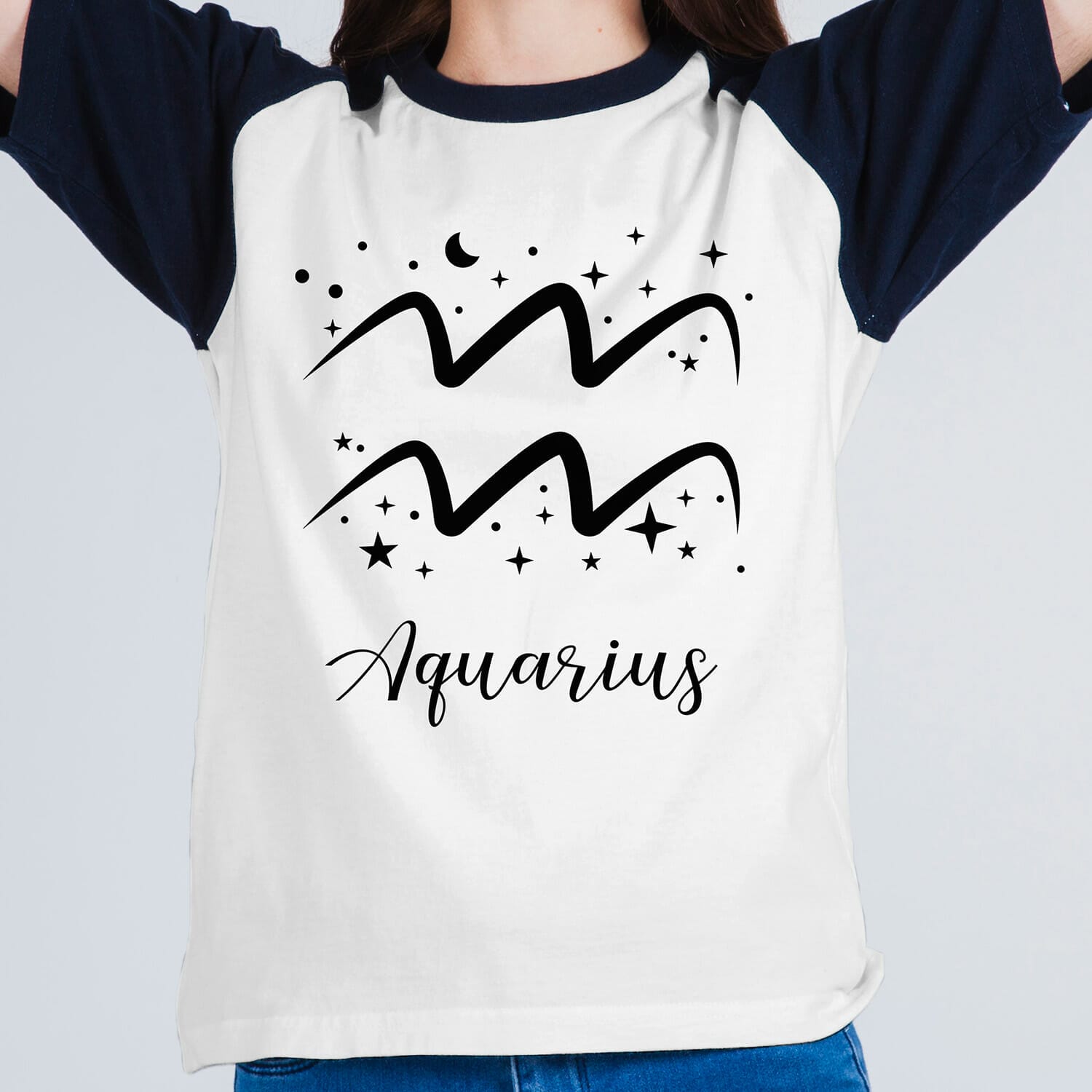Aquarius horoscope tshirt design