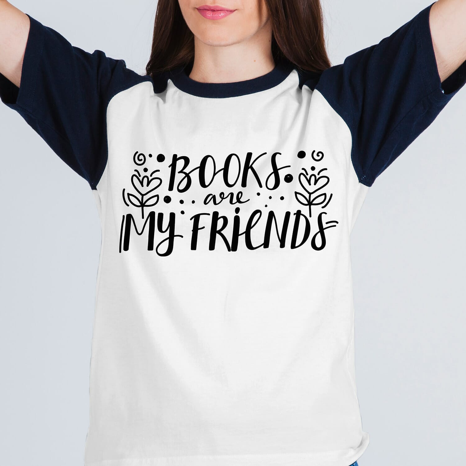 Books are my best friends Tshirt design