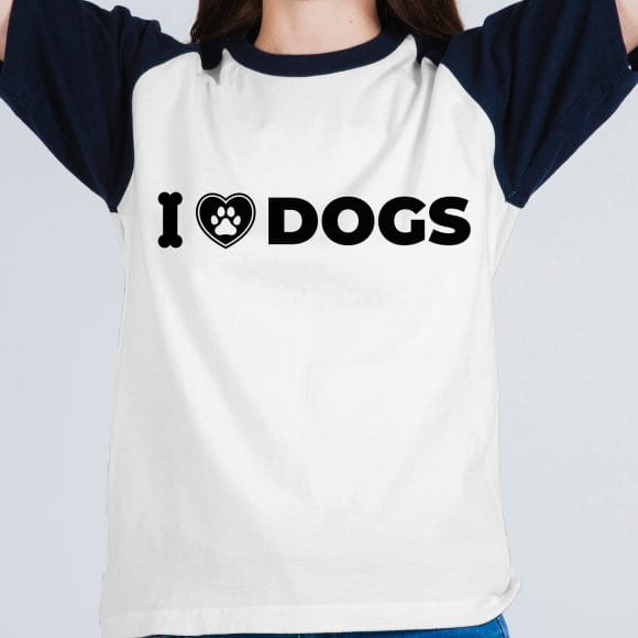 I love dogs Free T-shirt Image
