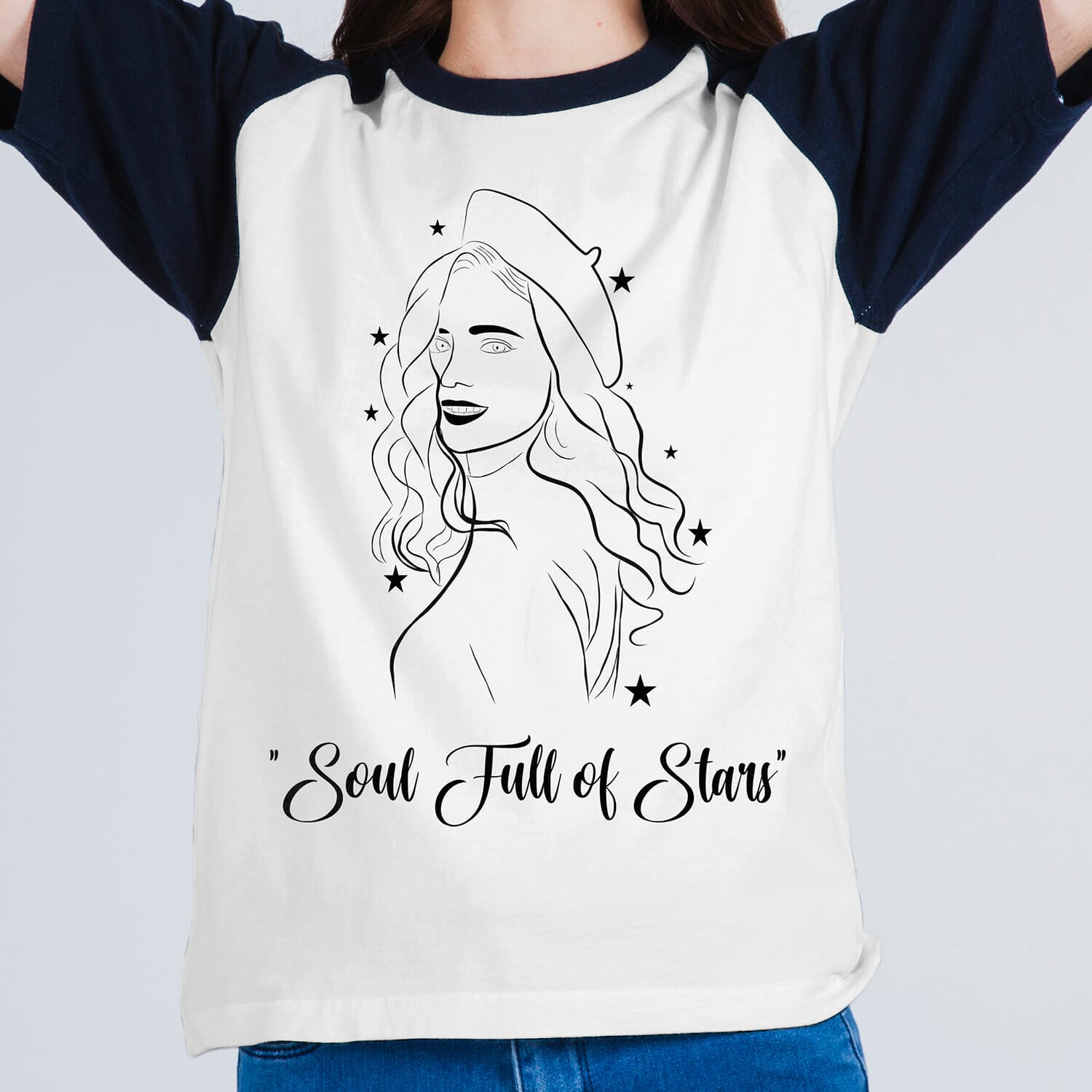 Soul full of stars T-shirt design For Women
