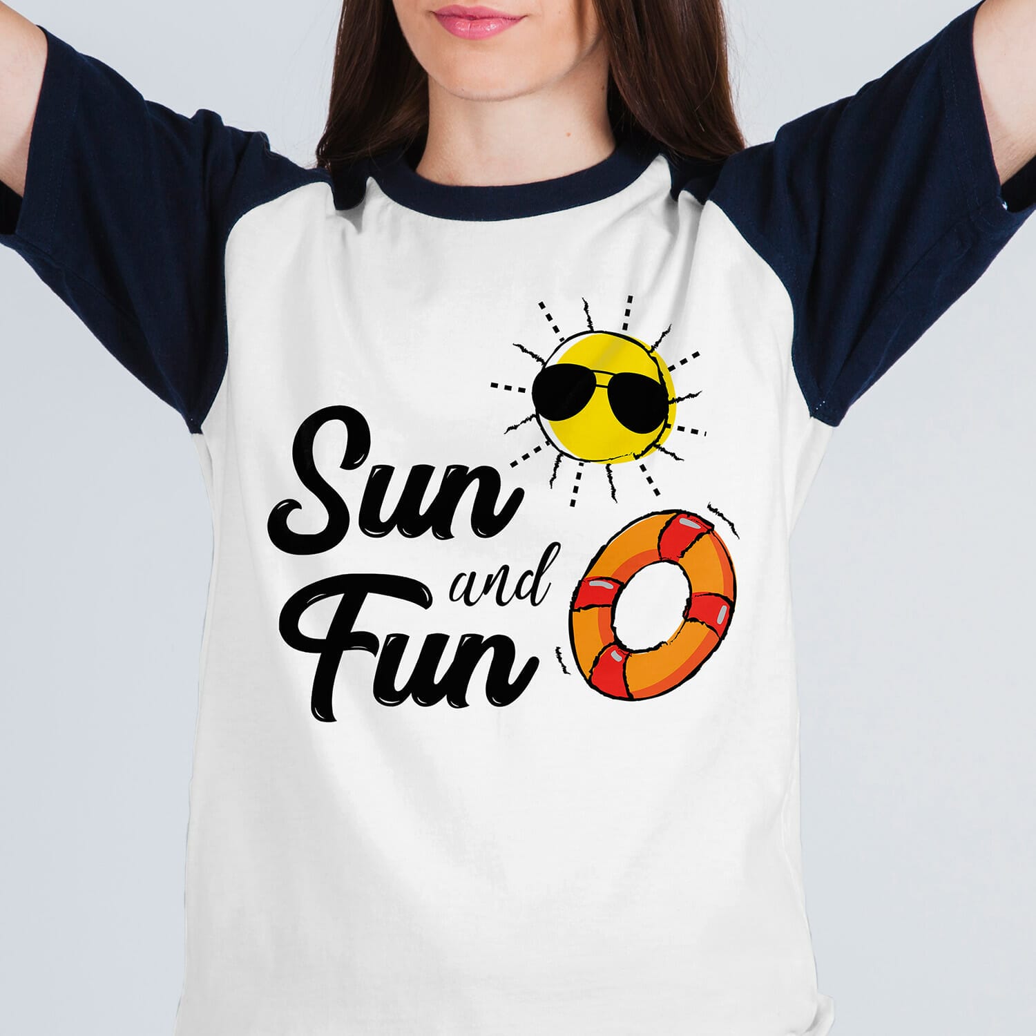 Sun and fun tshirt design for summer