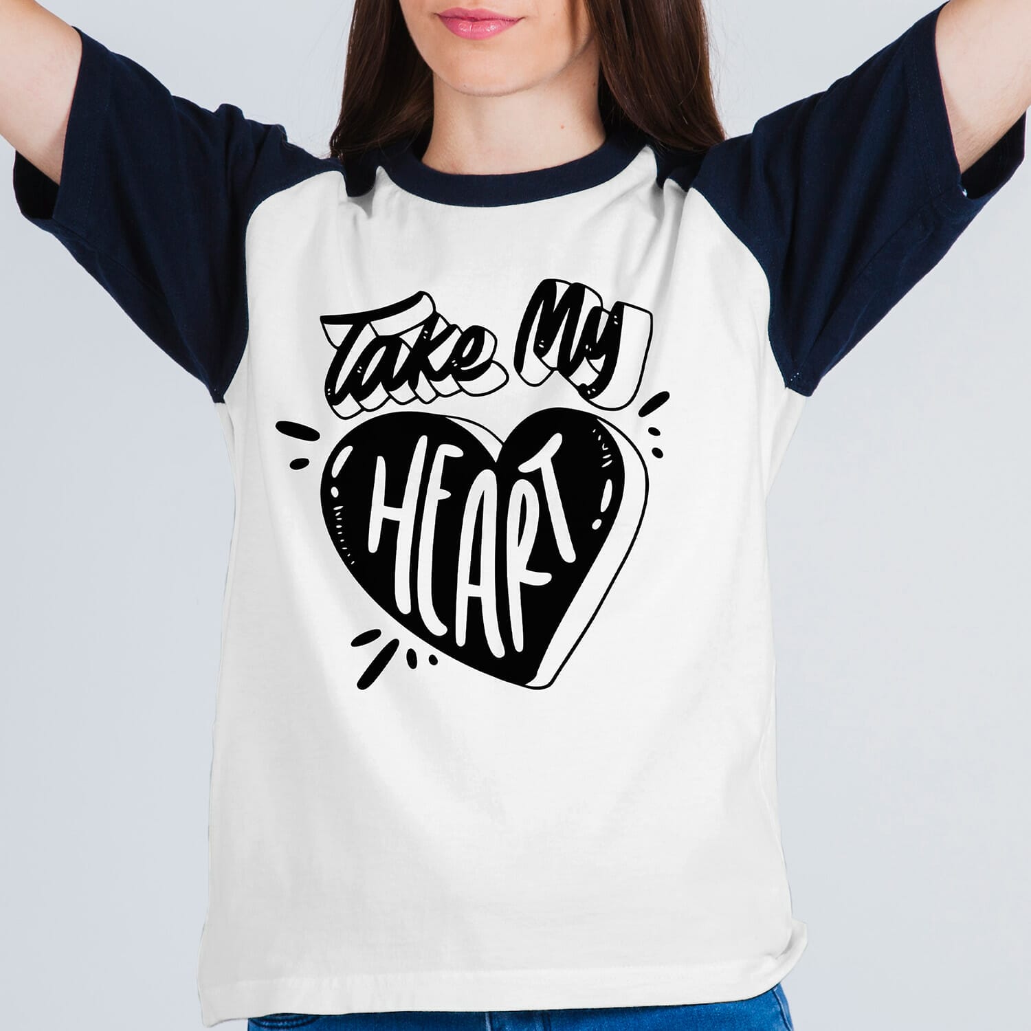 Take My Heart Tshirt Design For Free