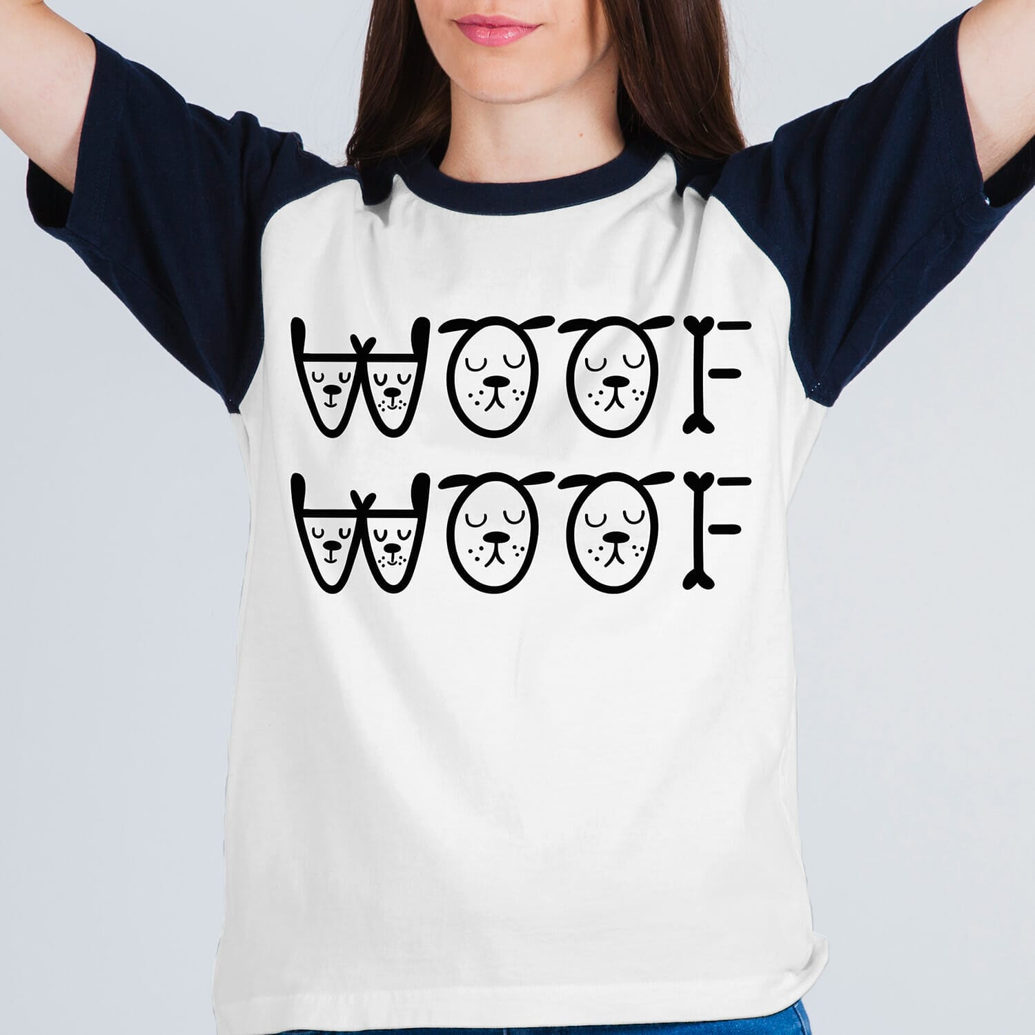 Woof Woof Tshirt design For Dog Lovers