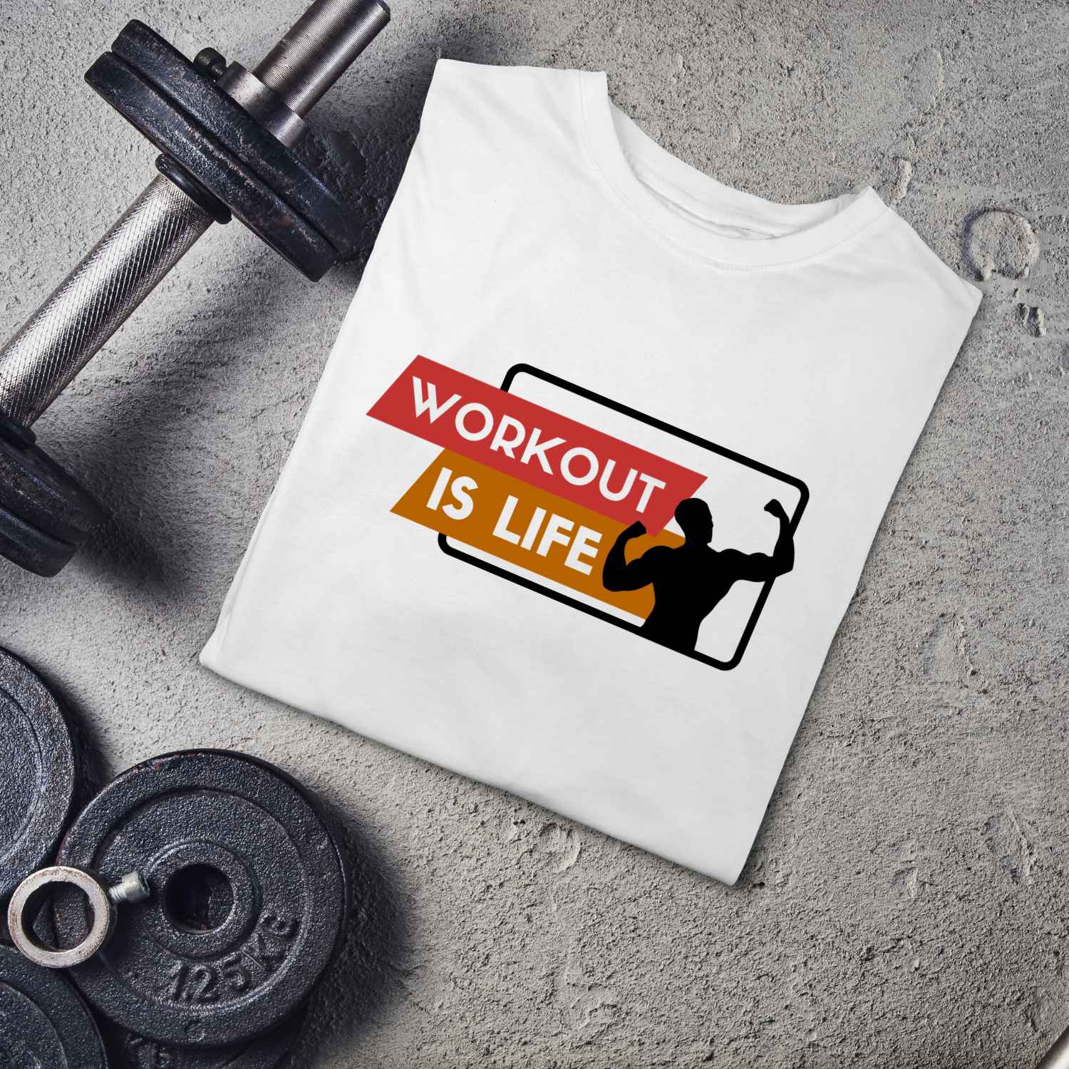 Workout Is Life - Gym T-Shirt Design