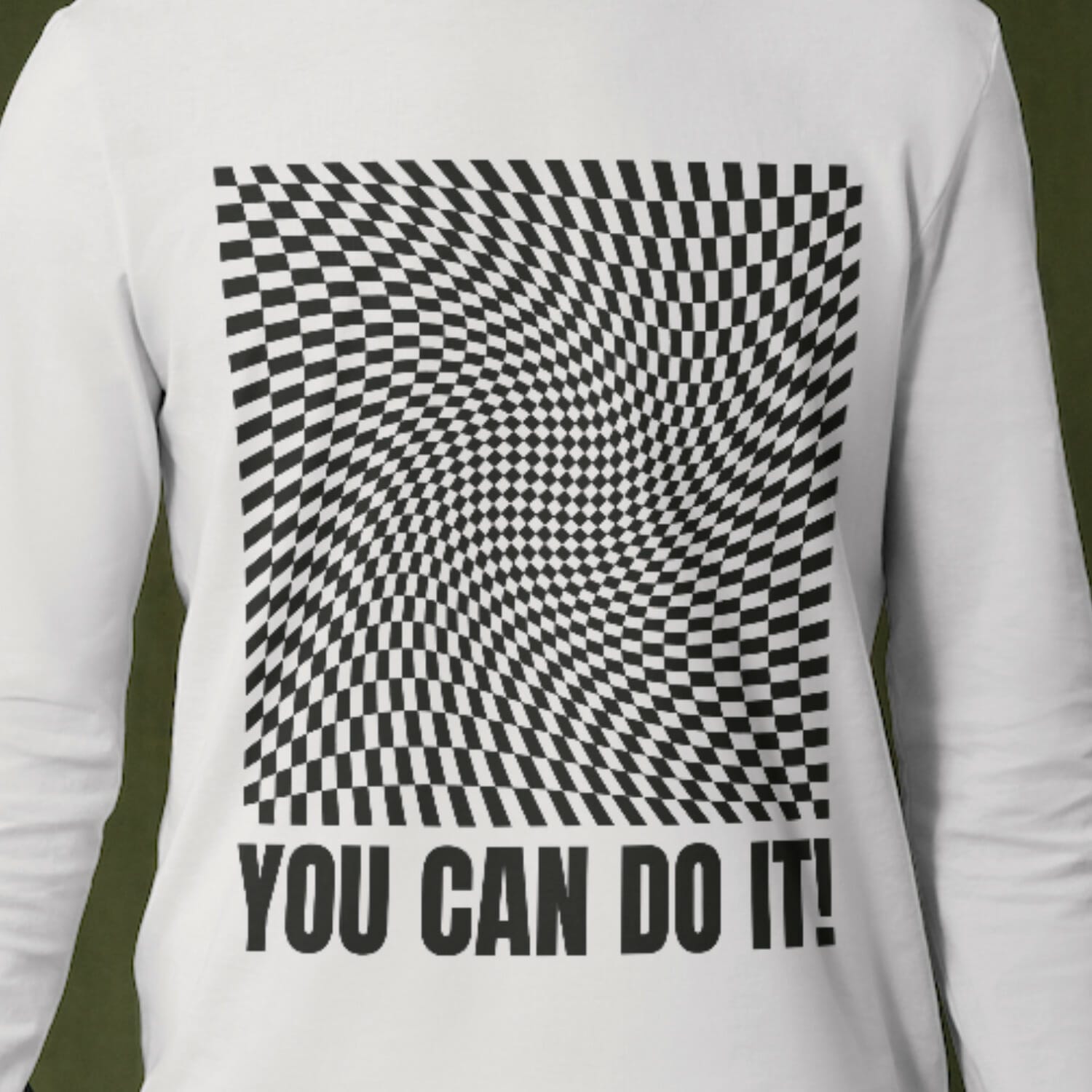 You can do it - Abstract T shirt design