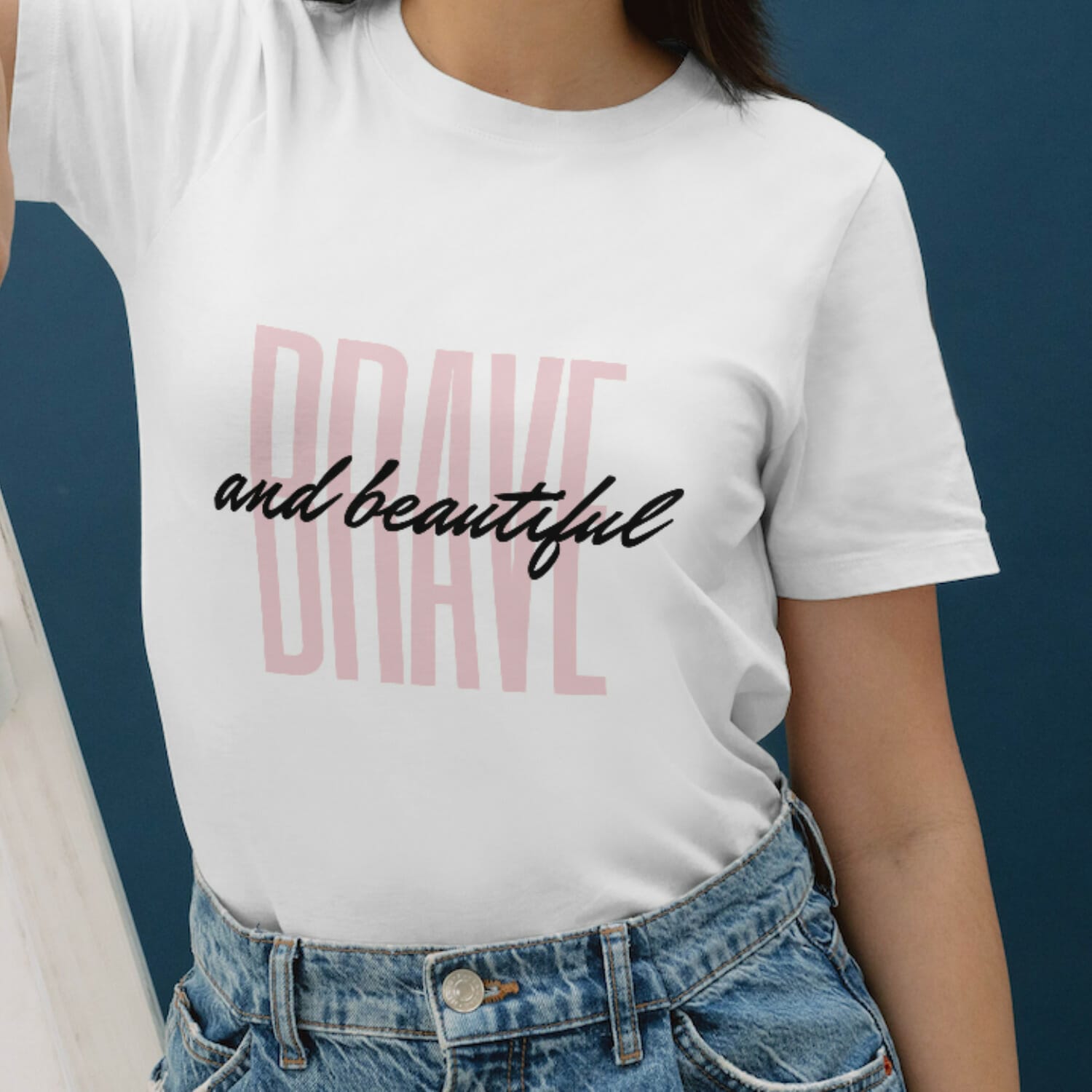 Brave And Beautiful Tshirt Design For Women