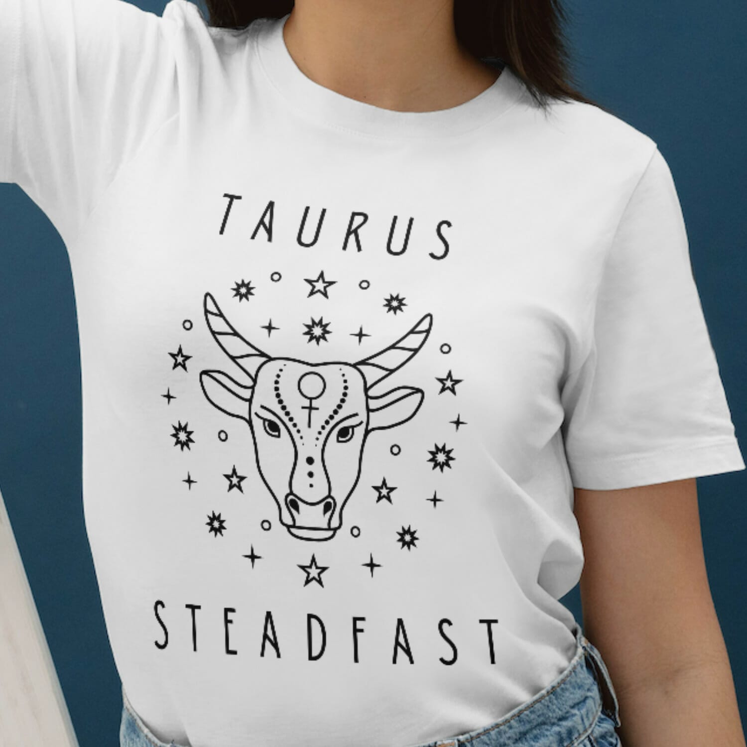 Taurus zodiac Boho Style T shirt design