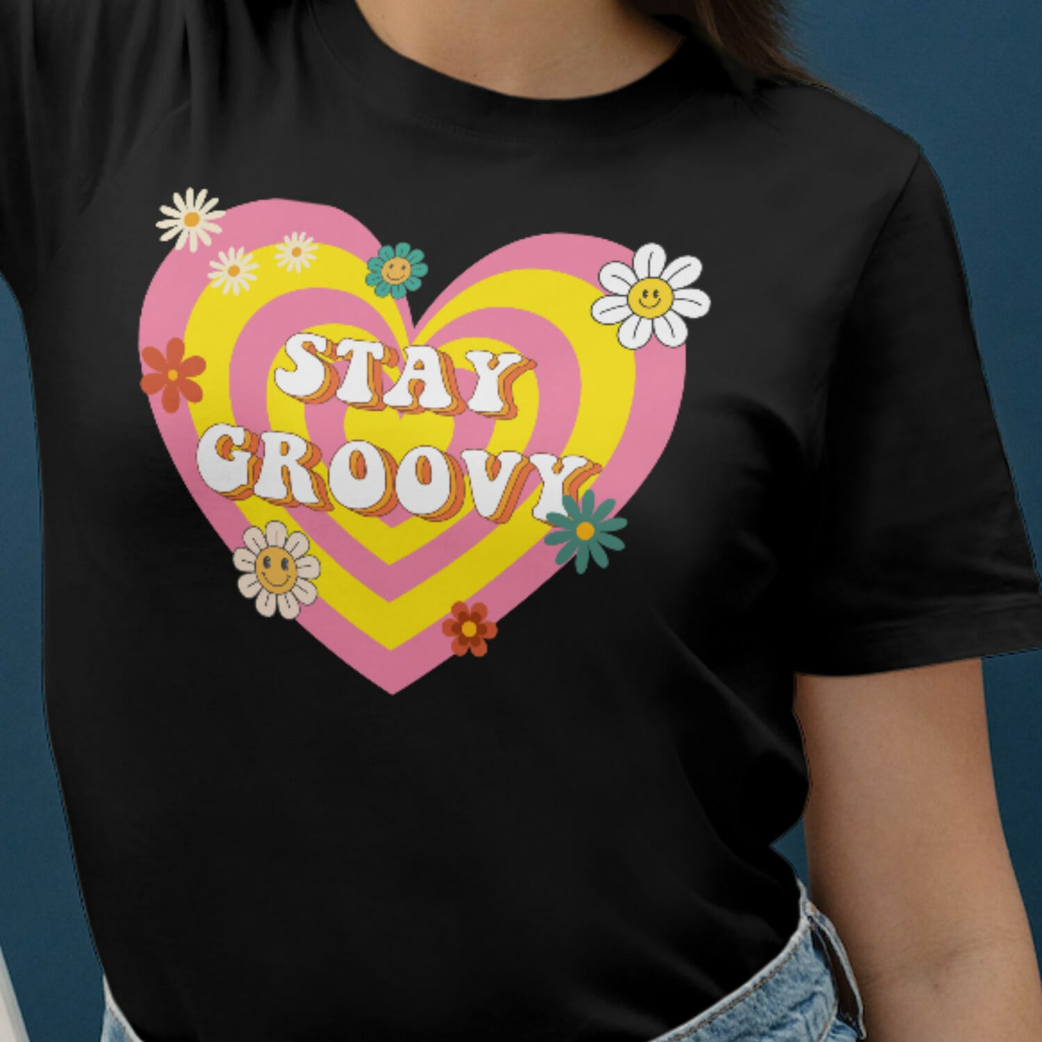 Stay Groovy T Shirt Design For Women