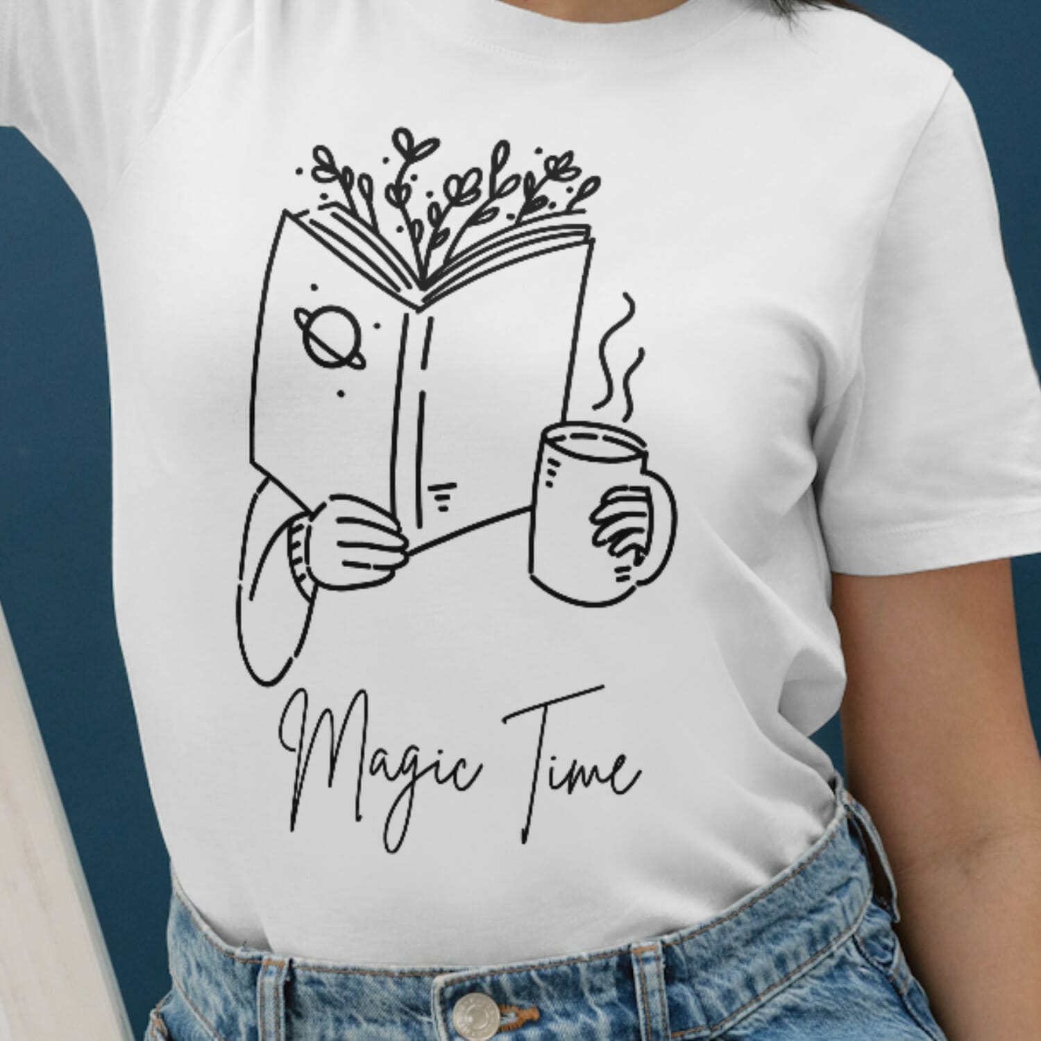 Boho style Magic time Tshirt design