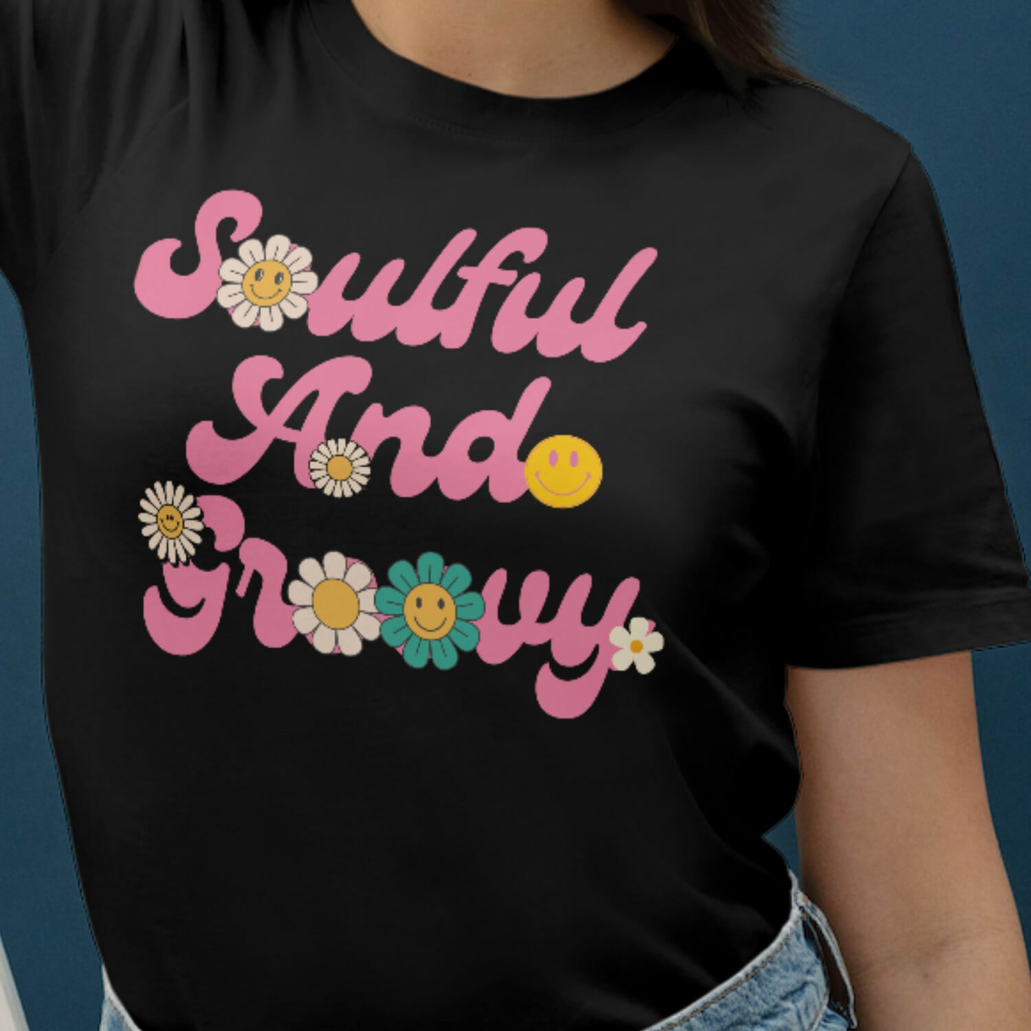 Soulful and Groovy T shirt design For Free