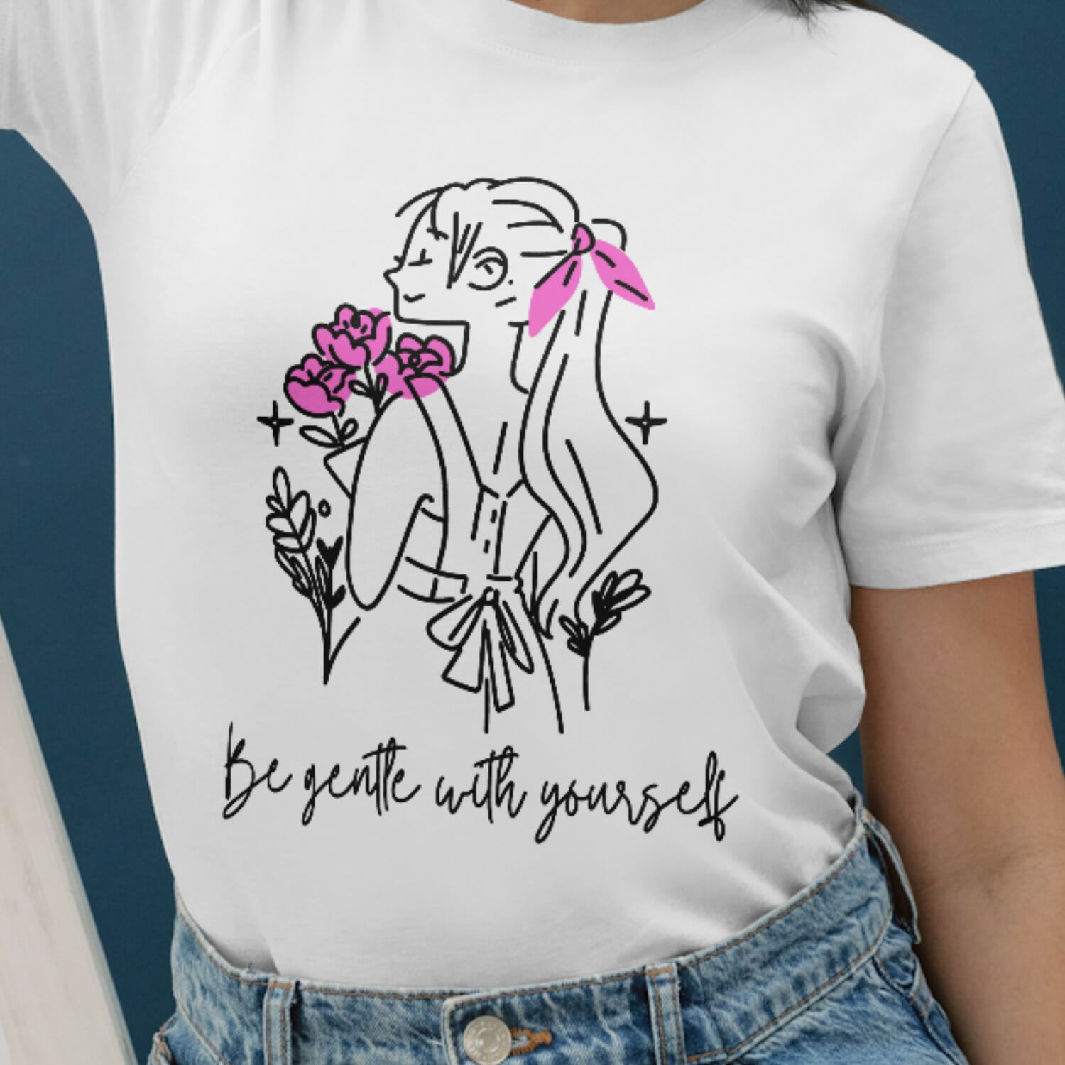 Boho style Be gentle with yourself | Free T shirt design