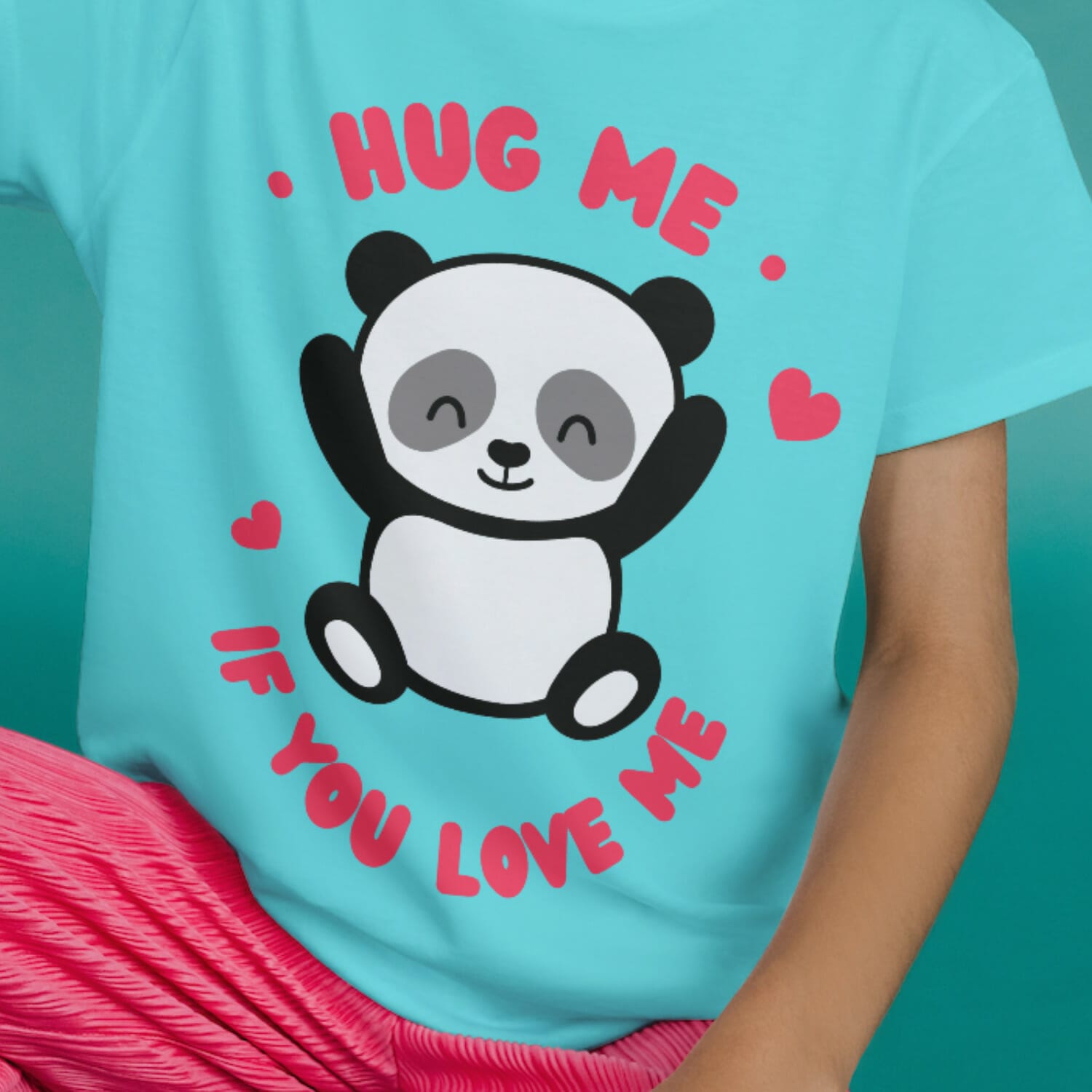 Hug Me If You Love Me Kids Tshirt Design